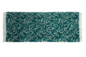 3x7.5 Vintage Contemporary Indian William Morris Design Rug Runner