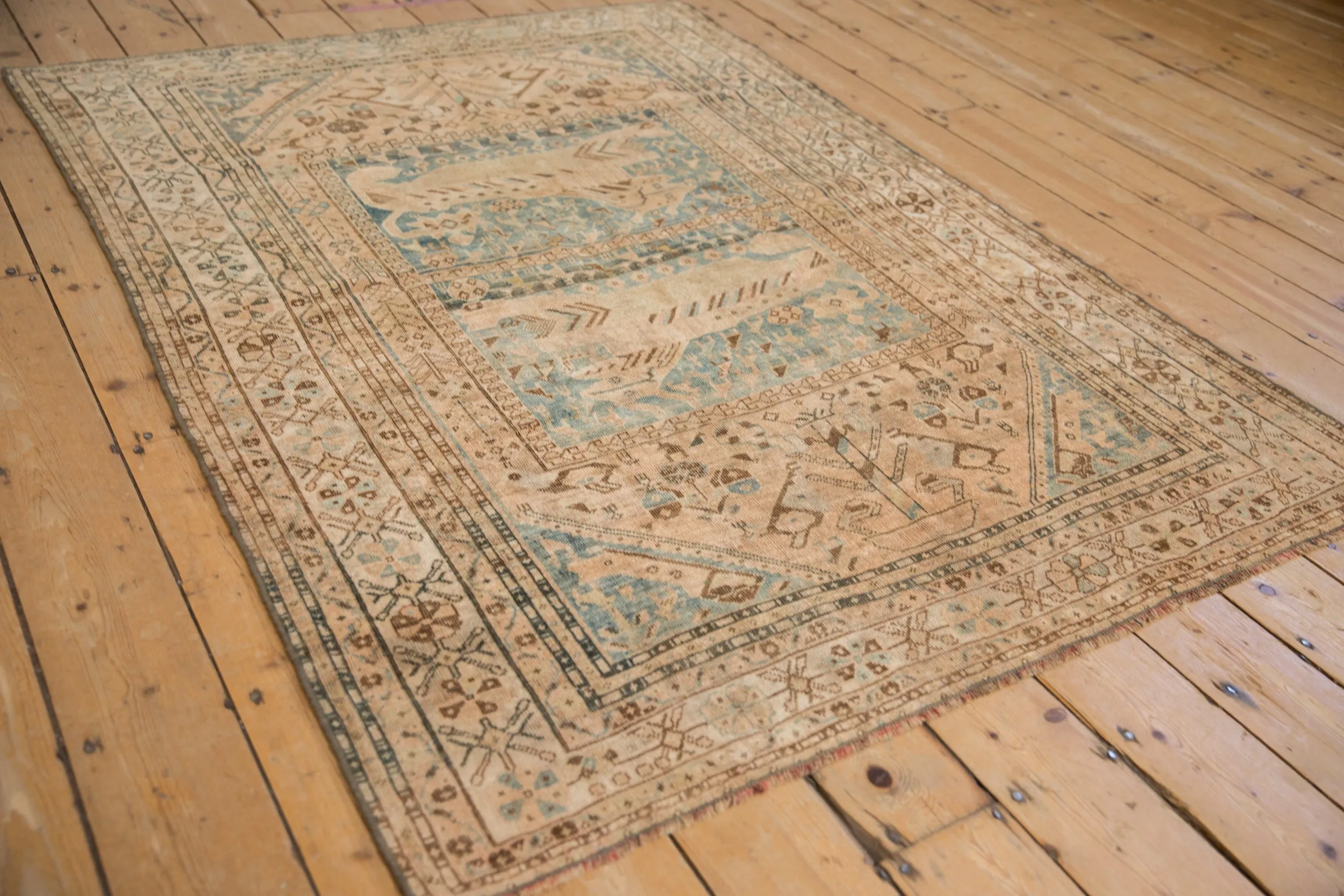 4.5x6 Vintage Distressed Qashqai Rug
