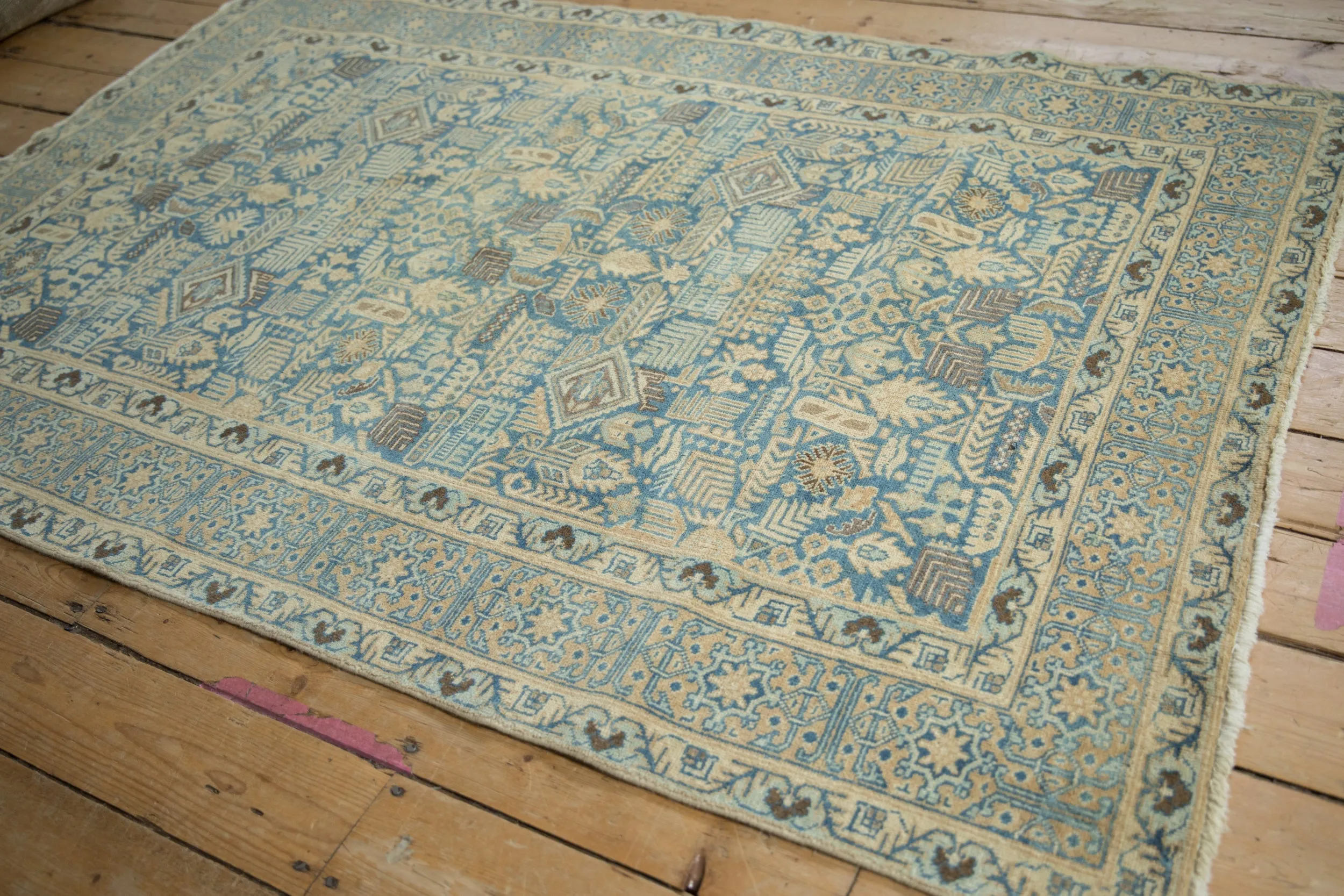 4.5x6.5 Vintage Distressed Tabriz Rug