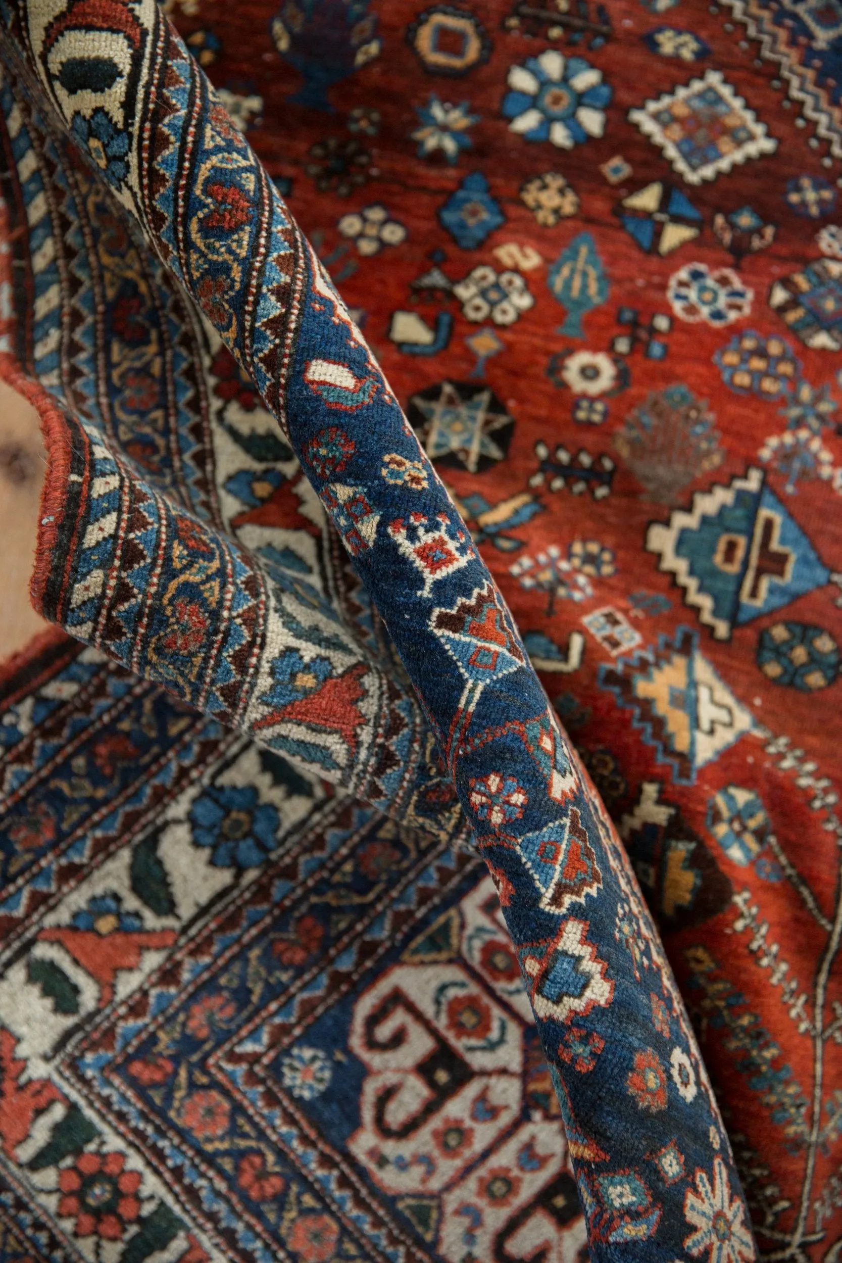 4.5x7 Vintage Fine Abadeh Rug
