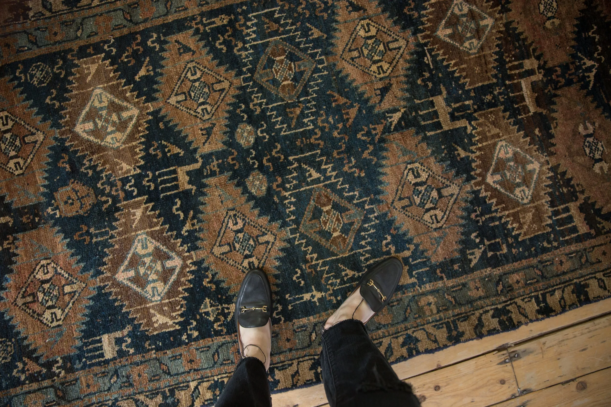 4x10.5 Vintage Distressed Kurd Rug Runner