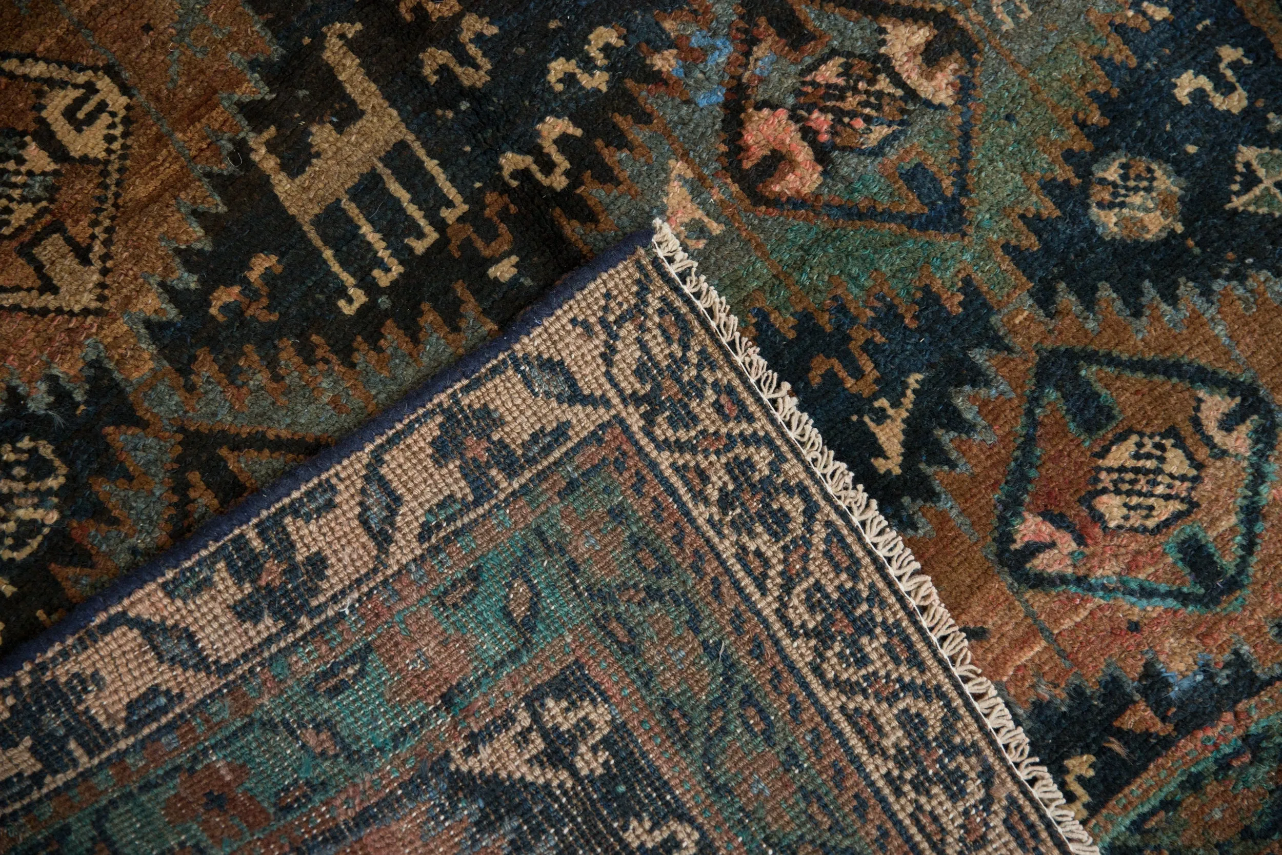 4x10.5 Vintage Distressed Kurd Rug Runner