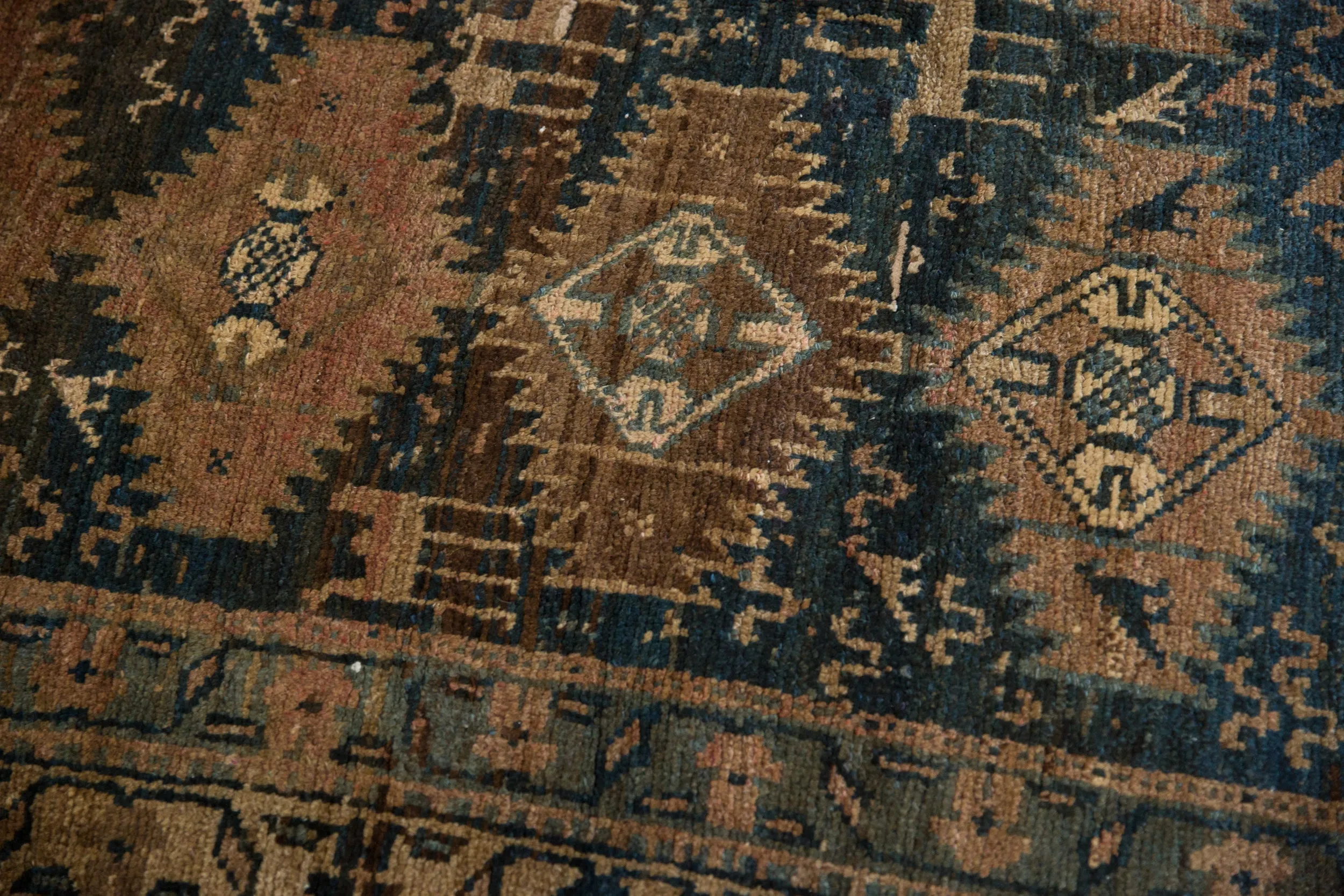 4x10.5 Vintage Distressed Kurd Rug Runner
