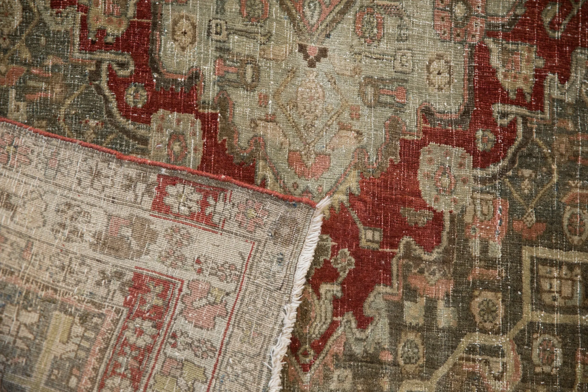 4x5 Vintage Distressed Bijar Square Rug