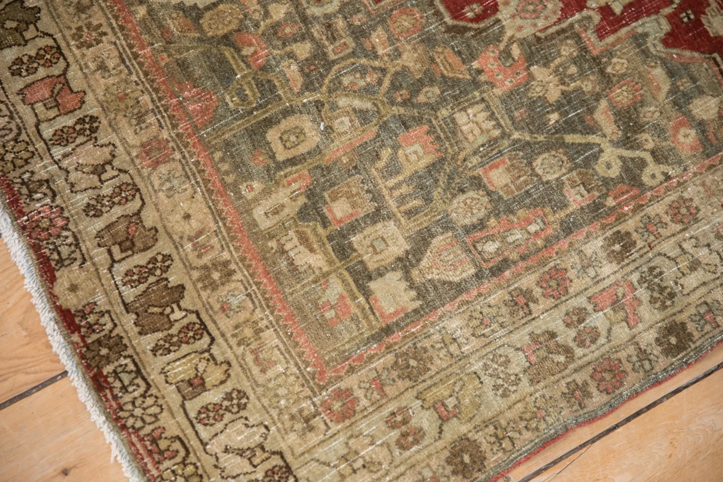 4x5 Vintage Distressed Bijar Square Rug