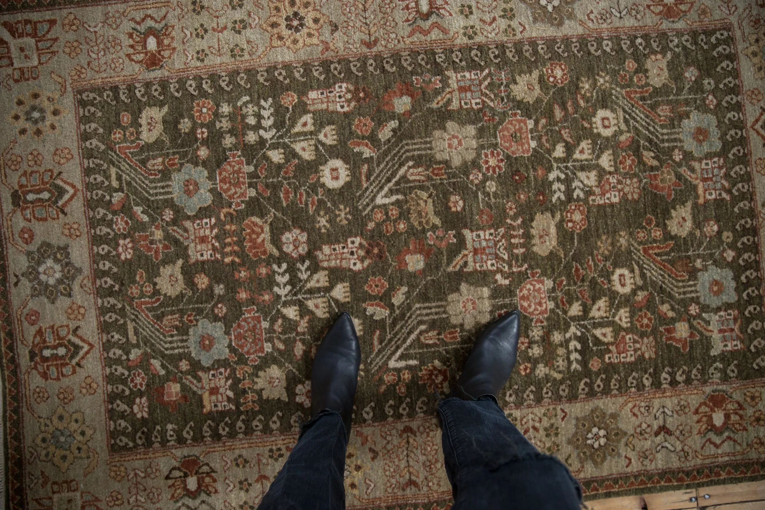 4x6 Vintage Armenian Hamadan Design Rug