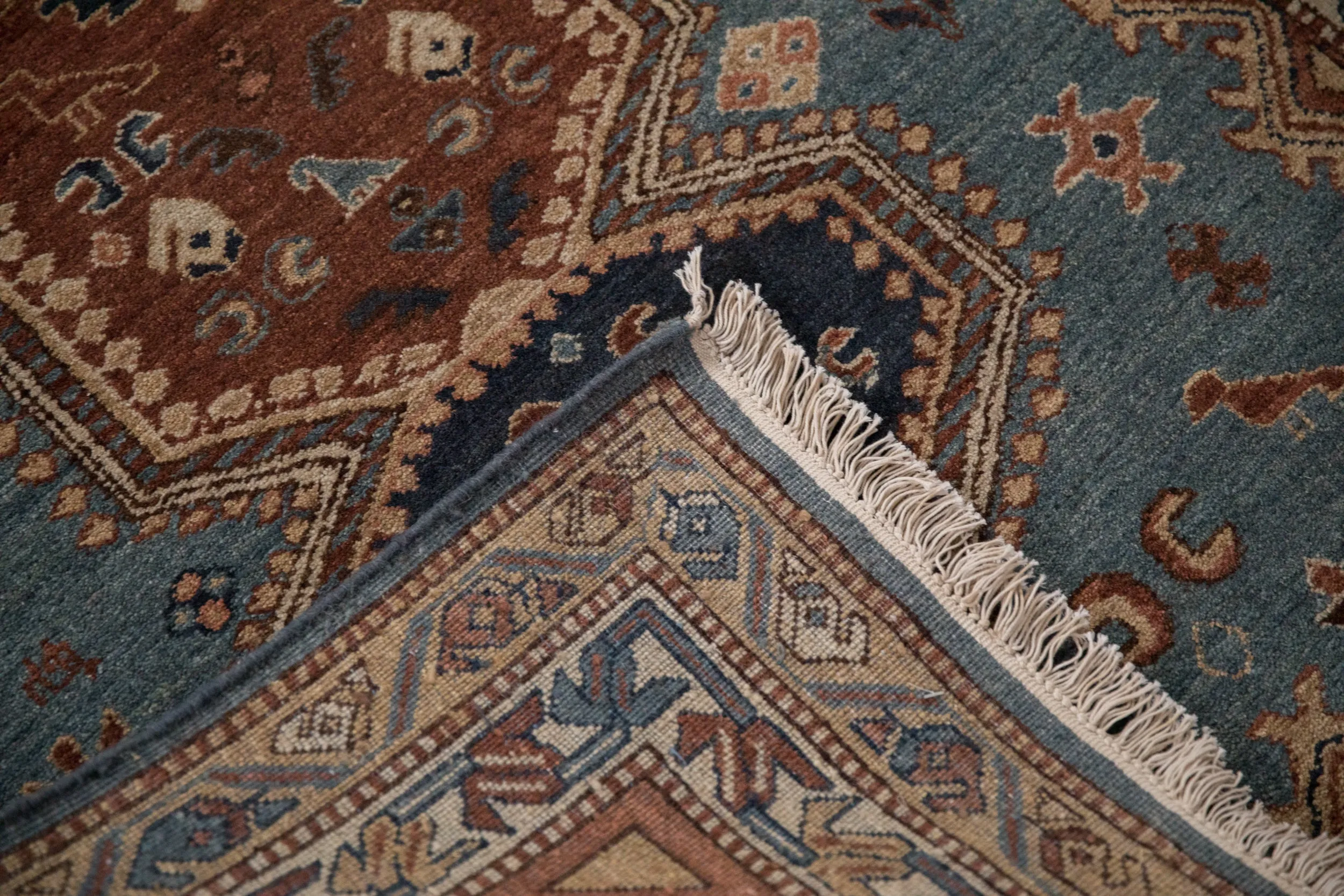 4x6.5 Vintage Armenian Hamadan Design Rug