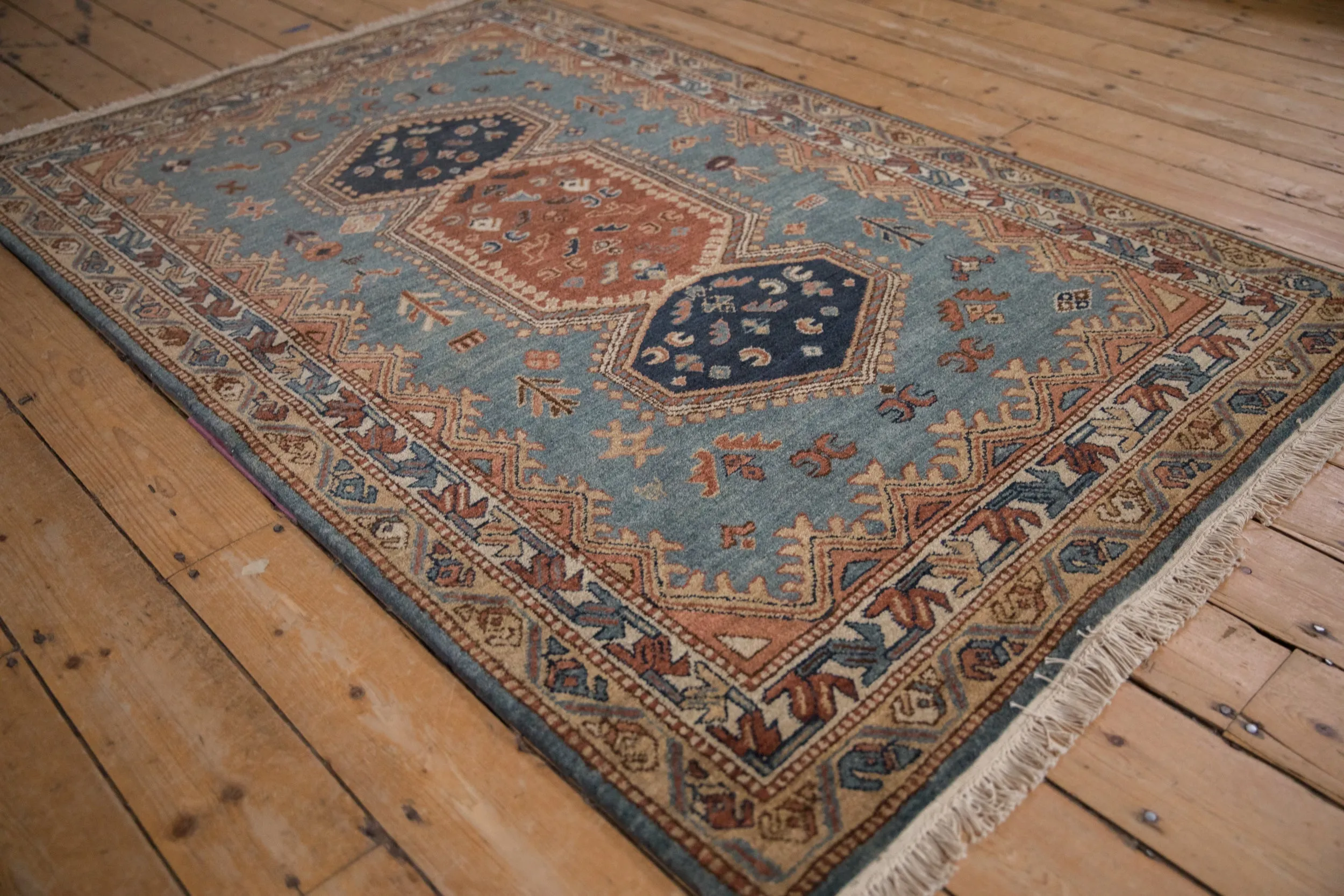 4x6.5 Vintage Armenian Hamadan Design Rug