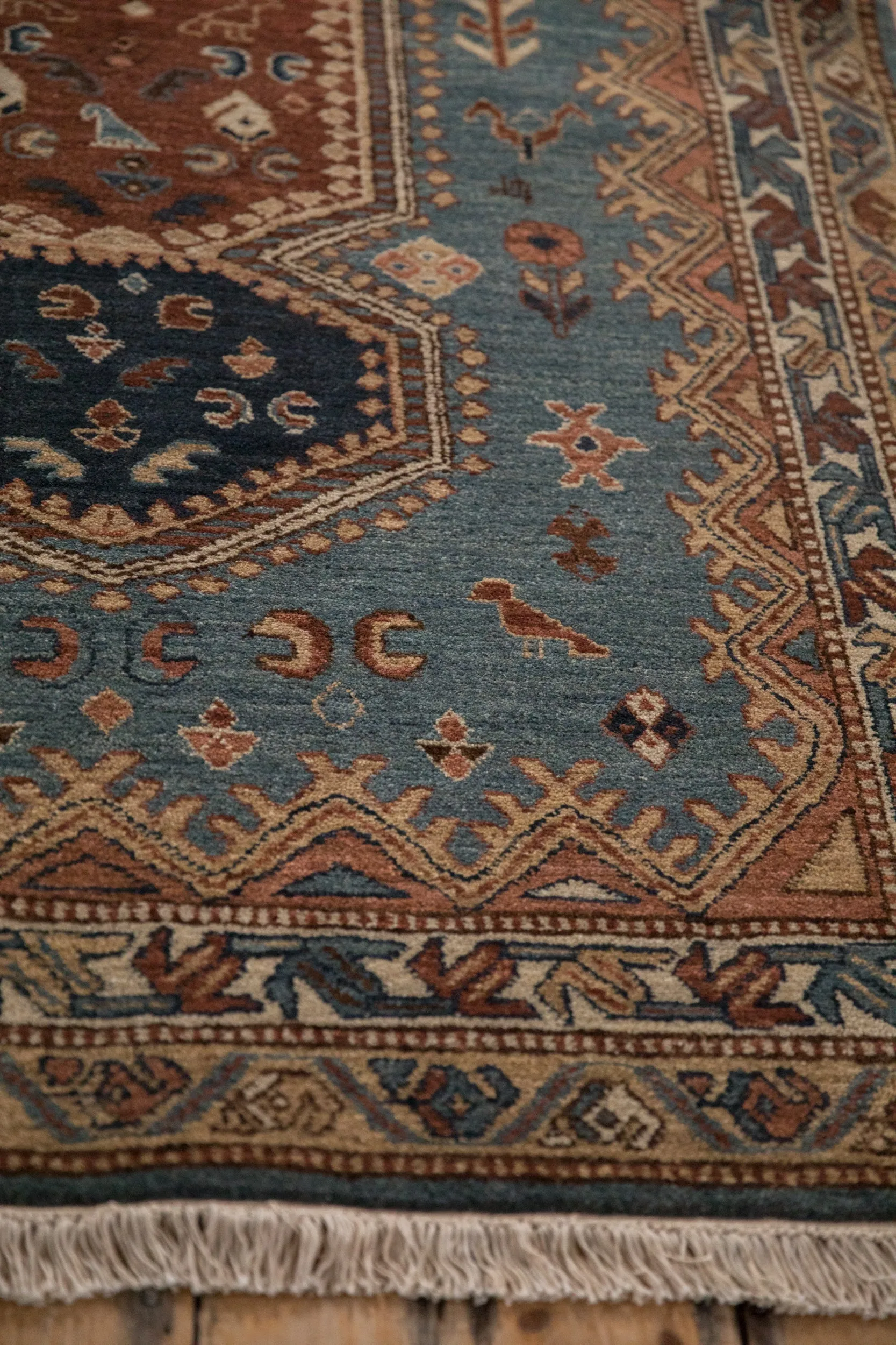 4x6.5 Vintage Armenian Hamadan Design Rug