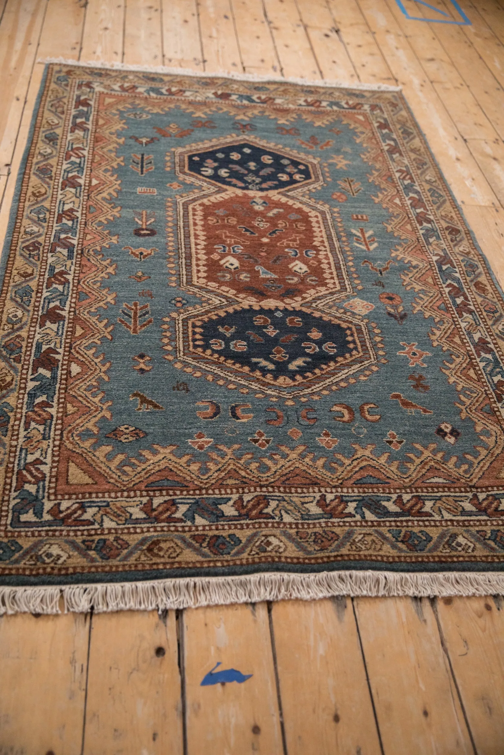 4x6.5 Vintage Armenian Hamadan Design Rug