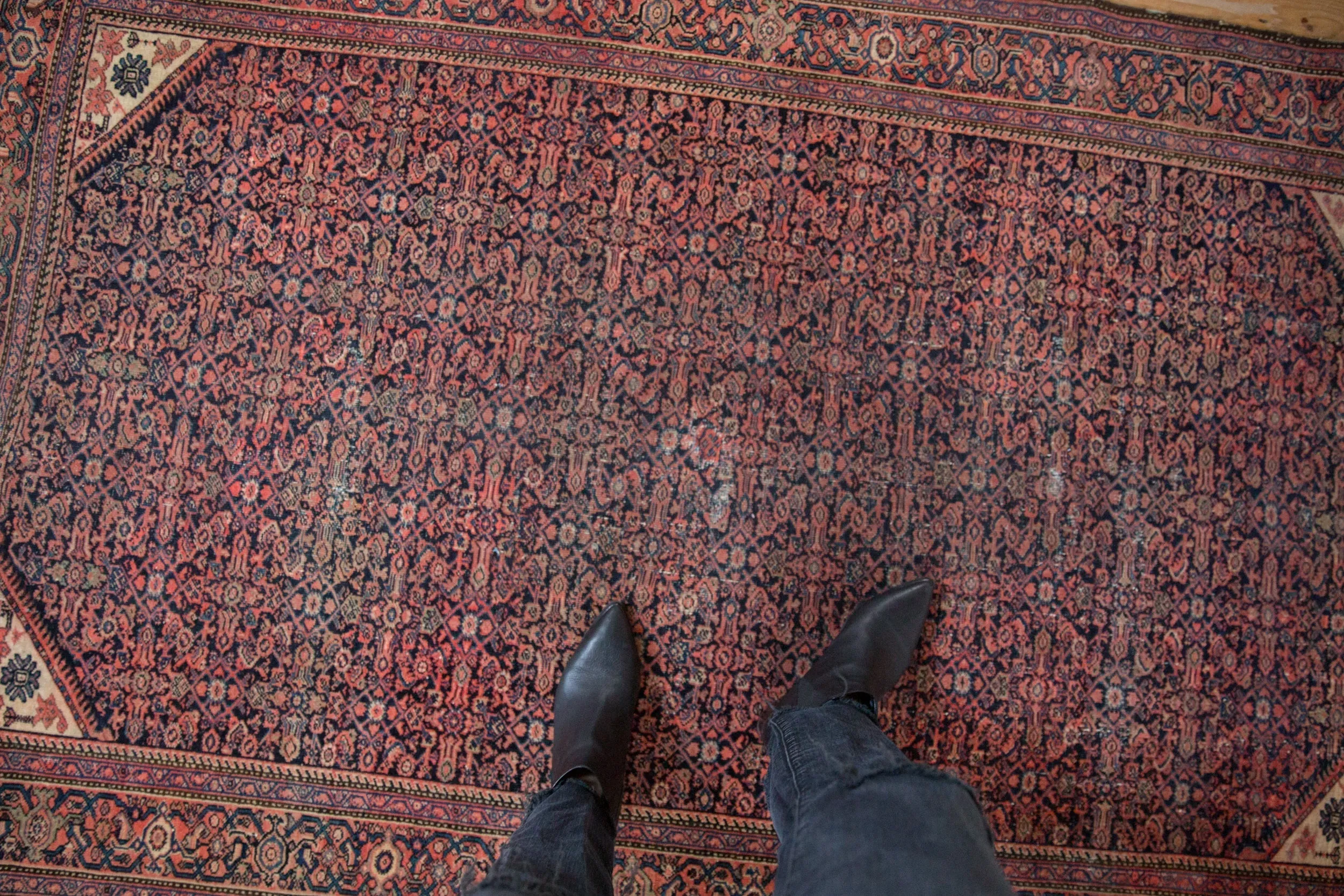 4x6.5 Vintage Farahan Sarouk Rug