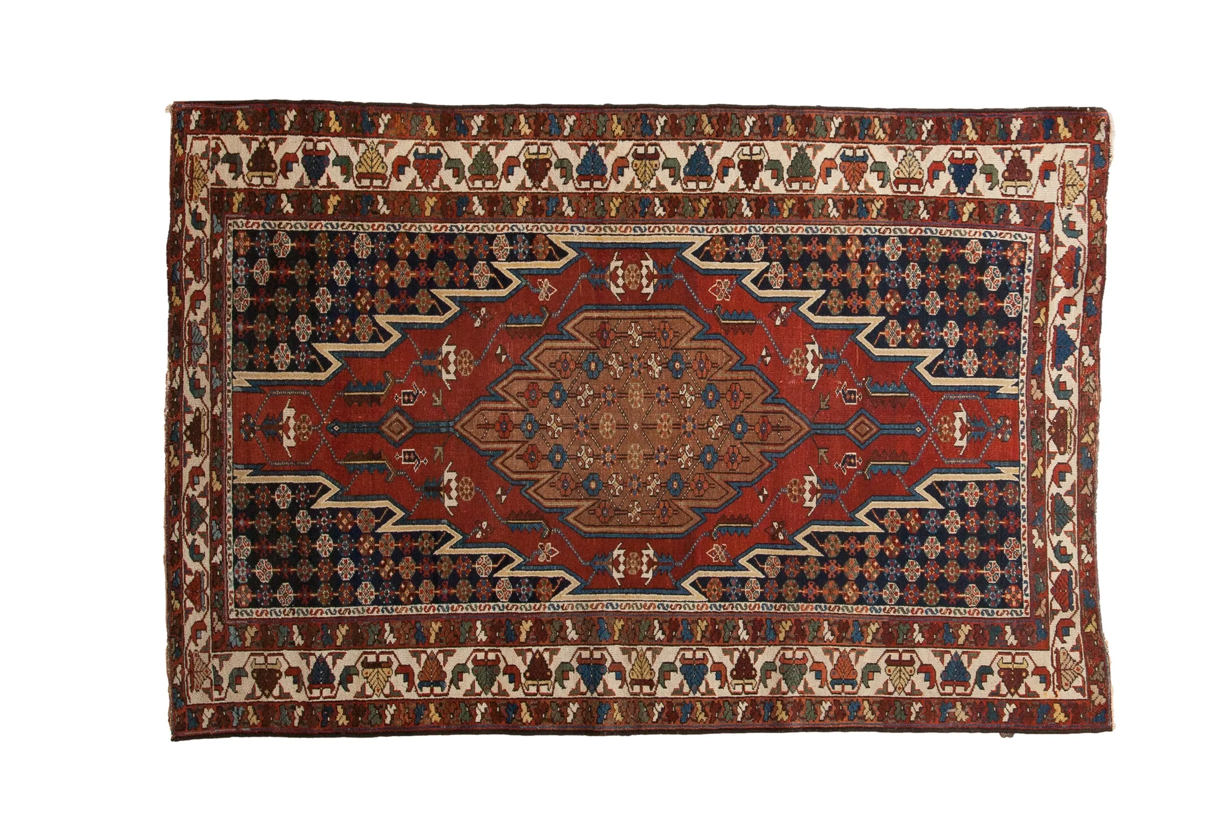 4x6.5 Vintage Fine Hamadan Rug