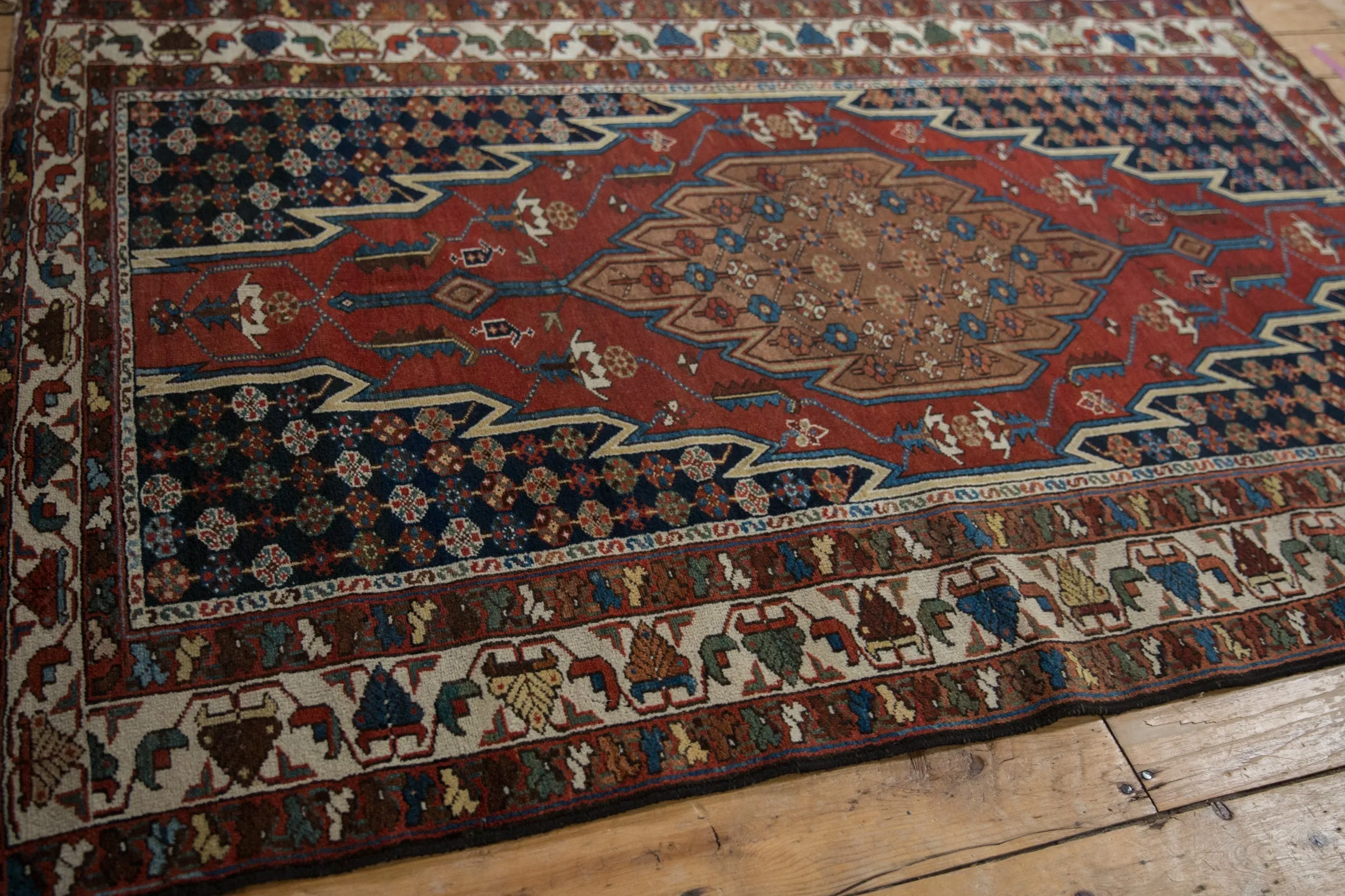 4x6.5 Vintage Fine Hamadan Rug