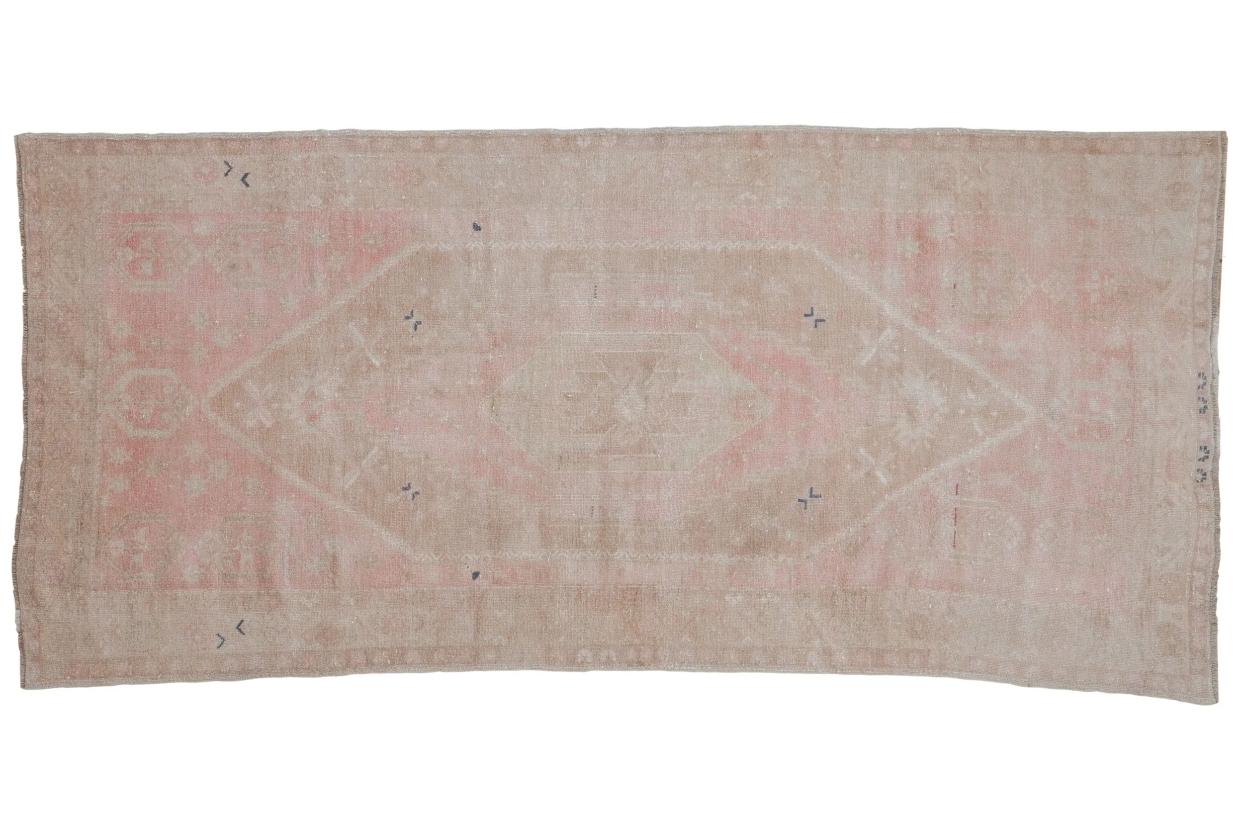 4x8 Vintage Distressed Oushak Rug Runner