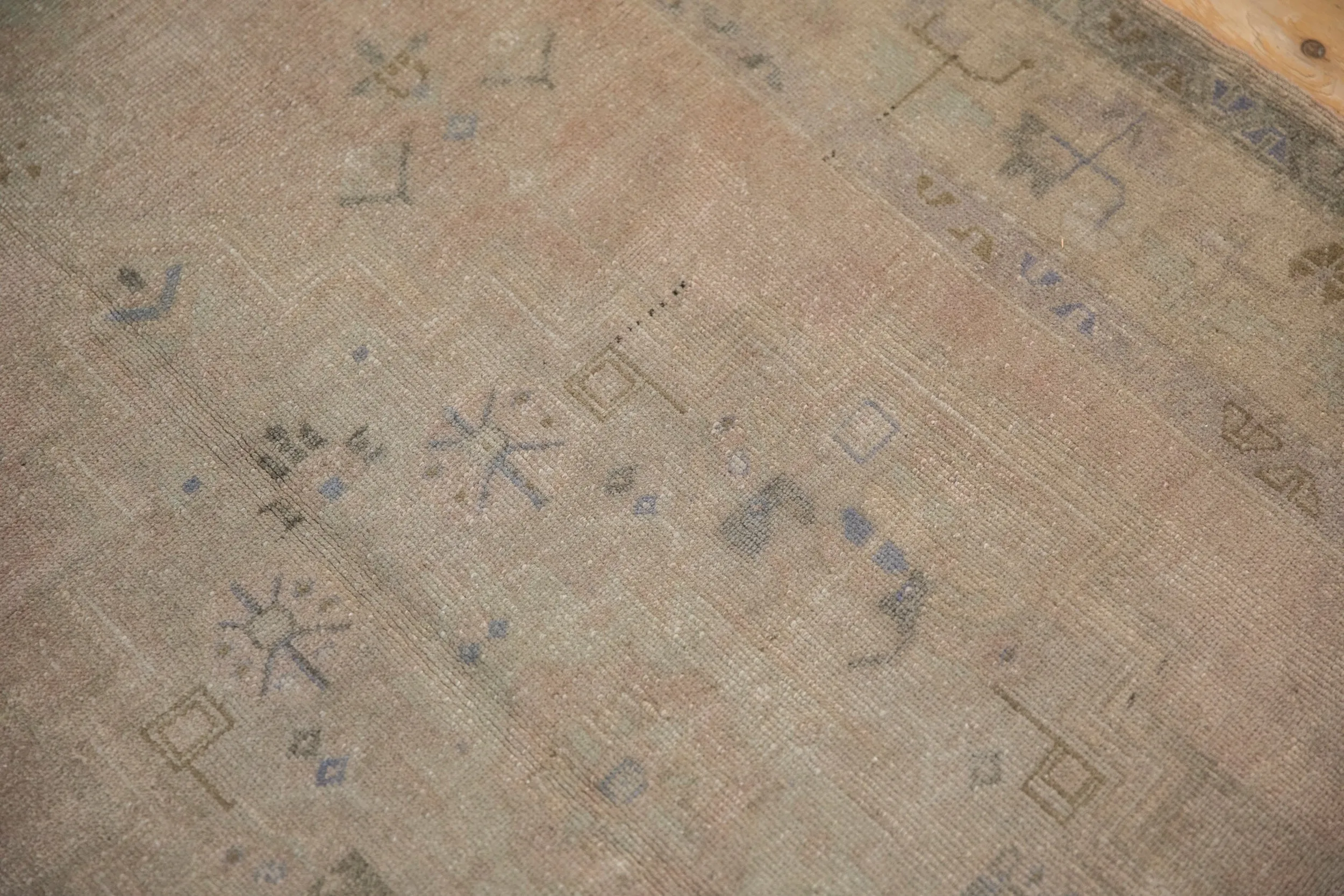 4x9 Vintage Distressed Oushak Rug Runner