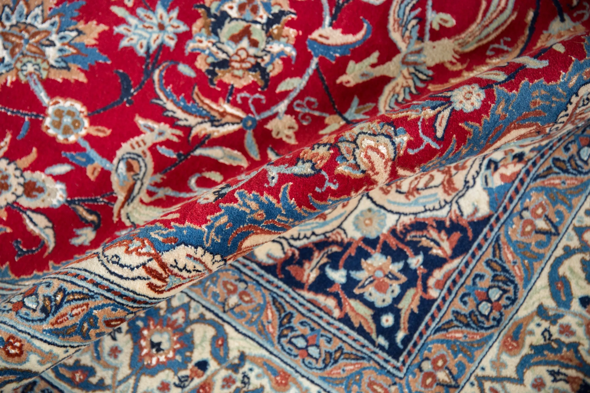 5.5x9 Vintage Nain Carpet