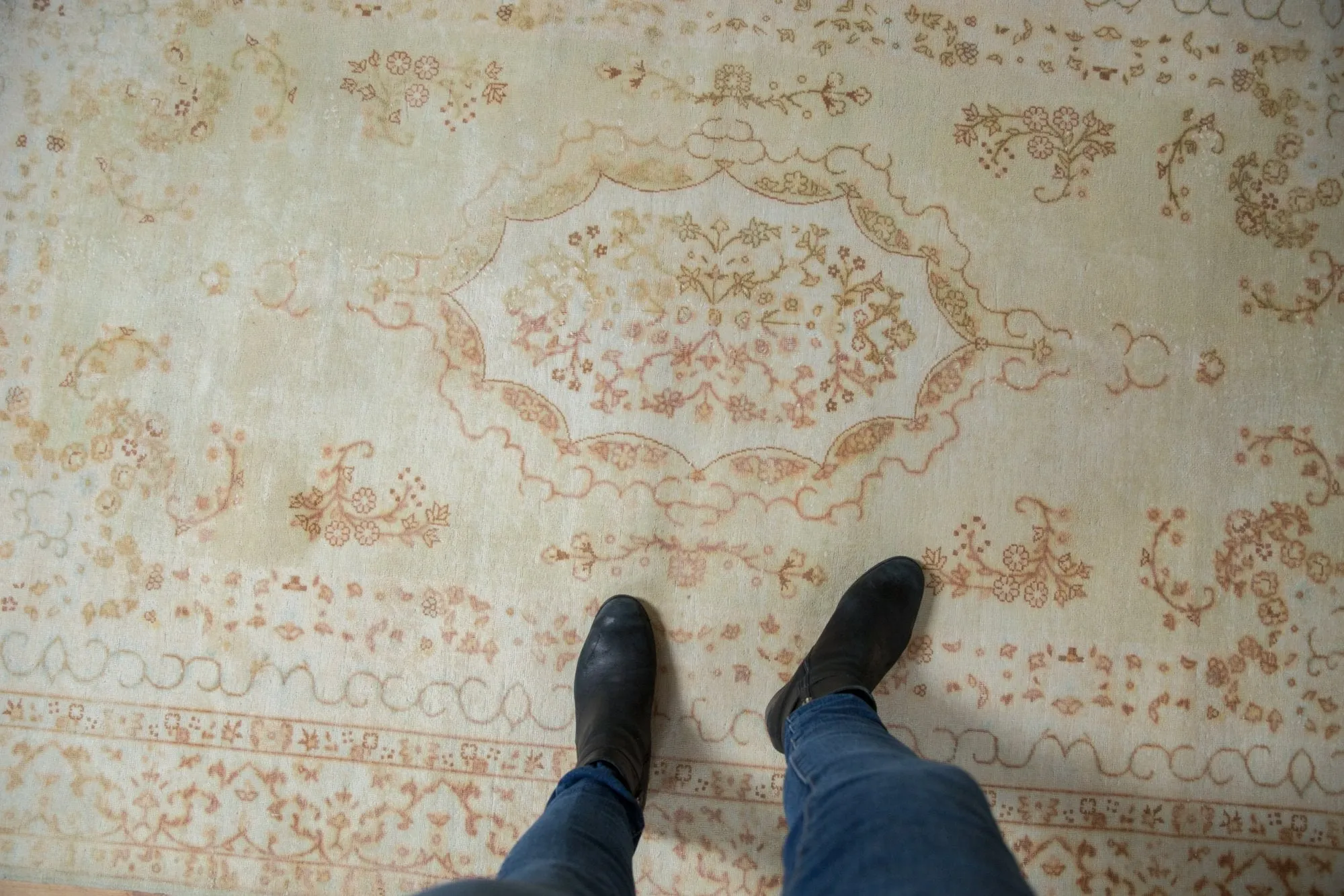 5x8 Vintage Bulgarian Kerman Design Carpet