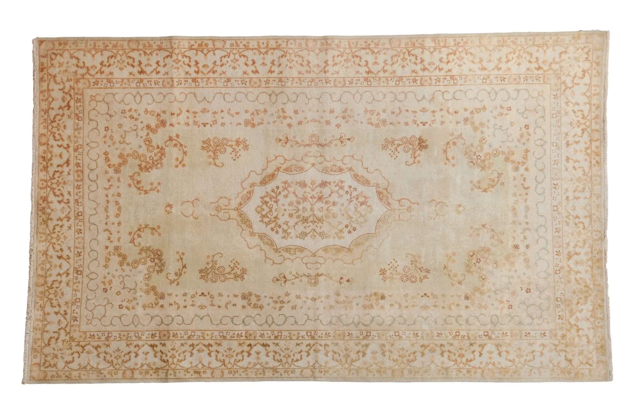 5x8 Vintage Bulgarian Kerman Design Carpet