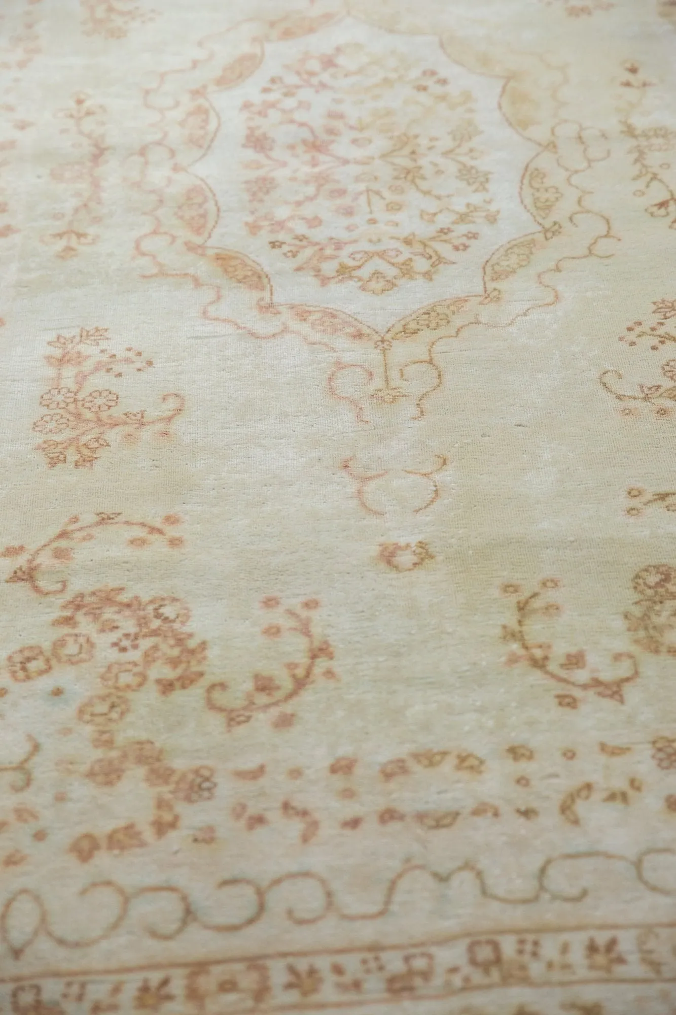 5x8 Vintage Bulgarian Kerman Design Carpet