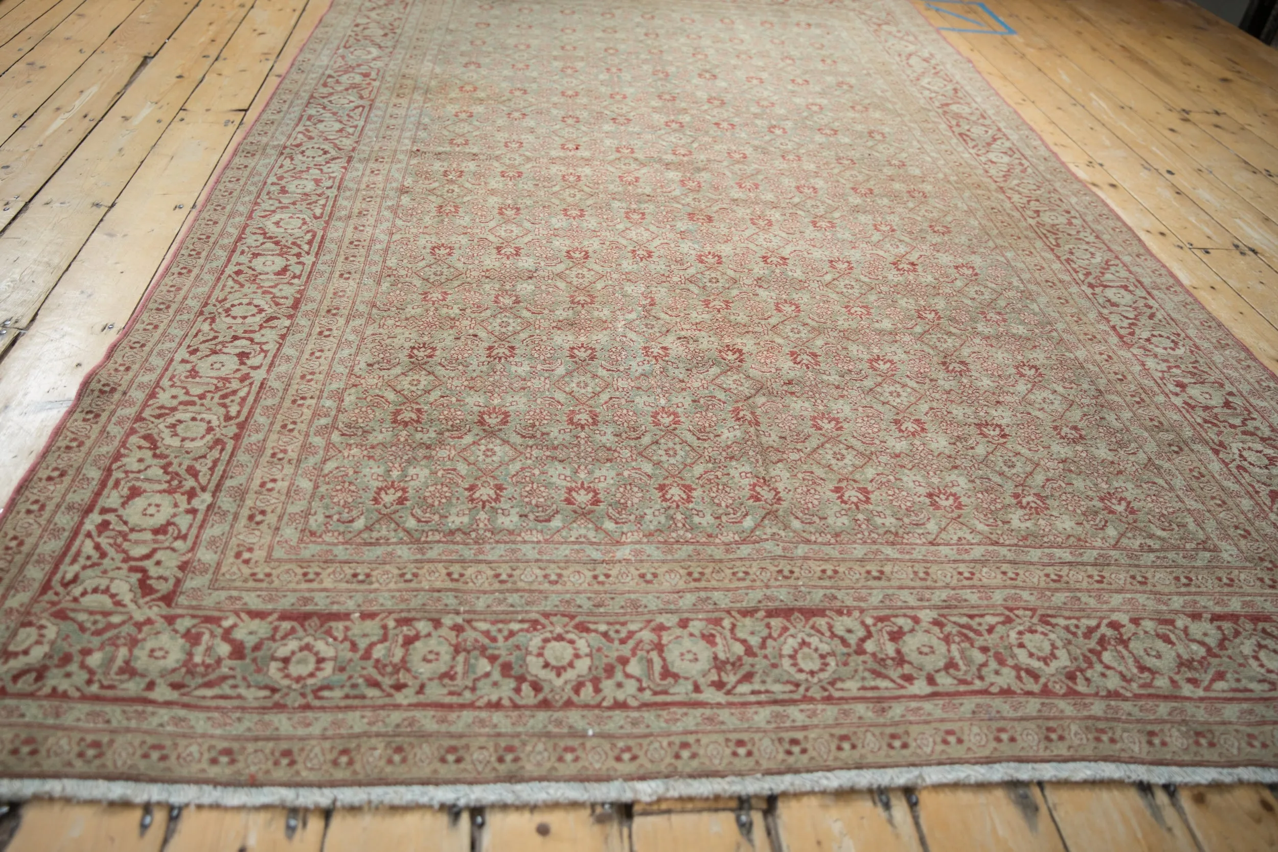 6x10 Vintage Distressed Tabriz Carpet