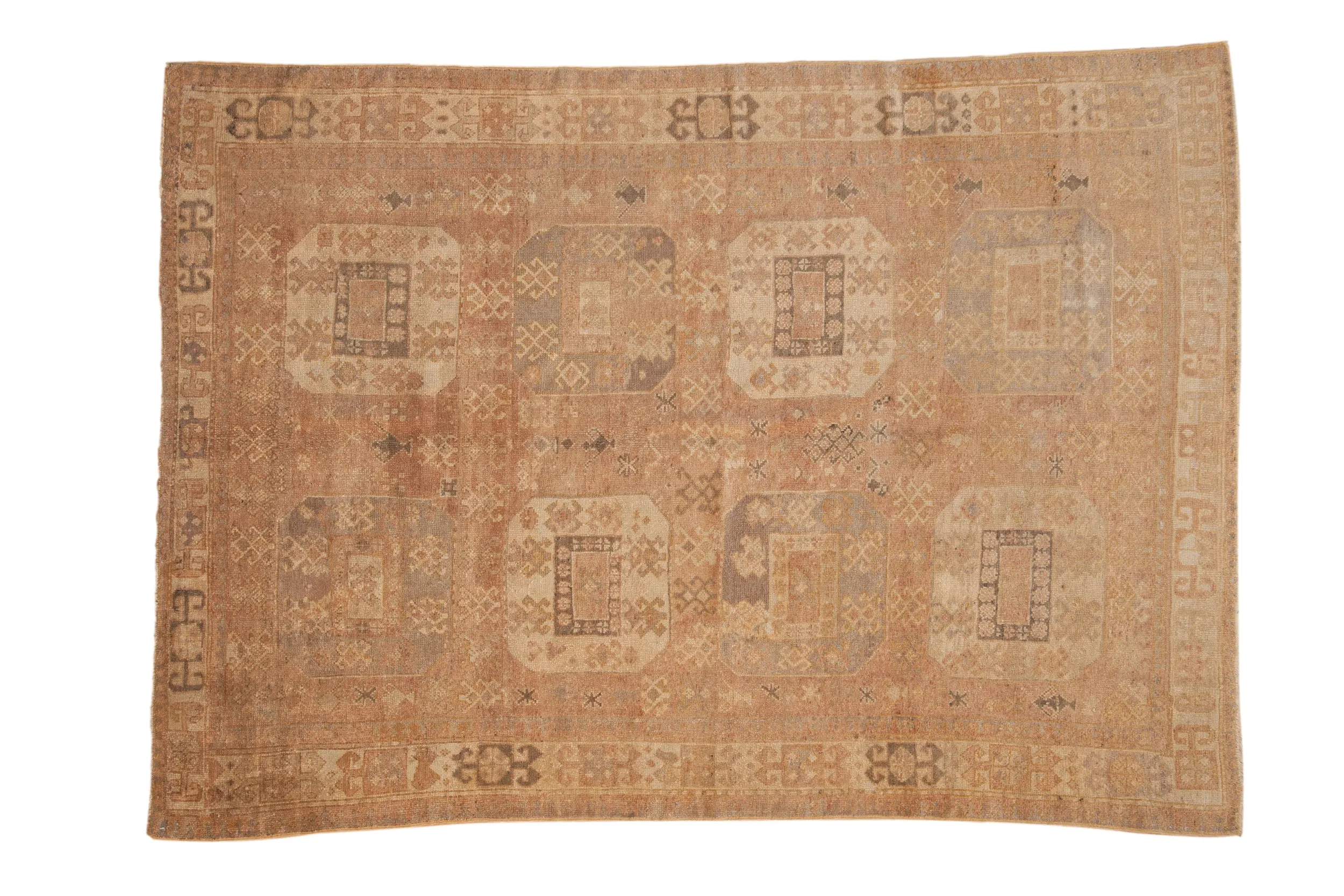 6x8 Vintage Distressed Oushak Carpet