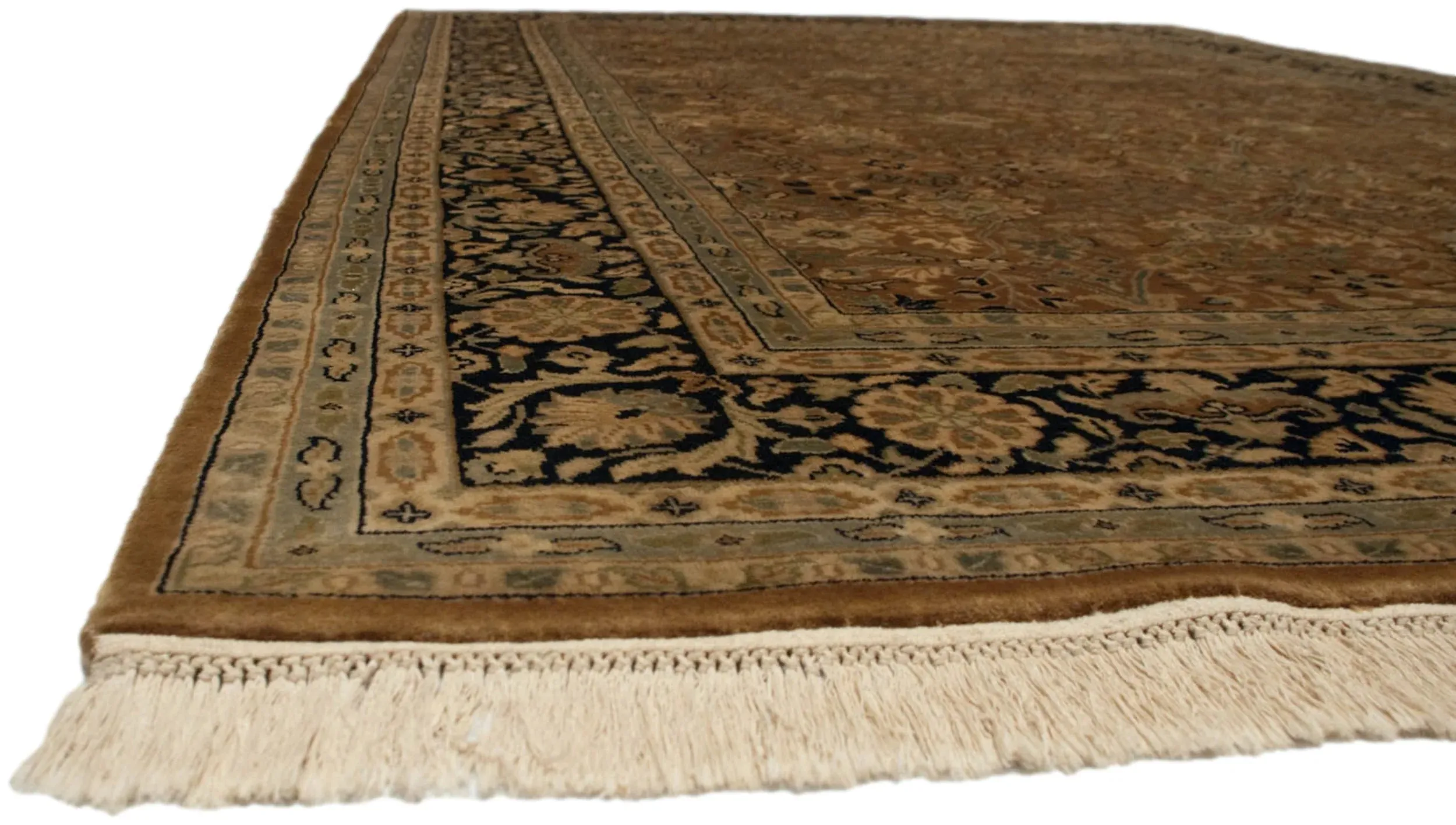 6x9 Vintage Indian Tabriz Design Carpet
