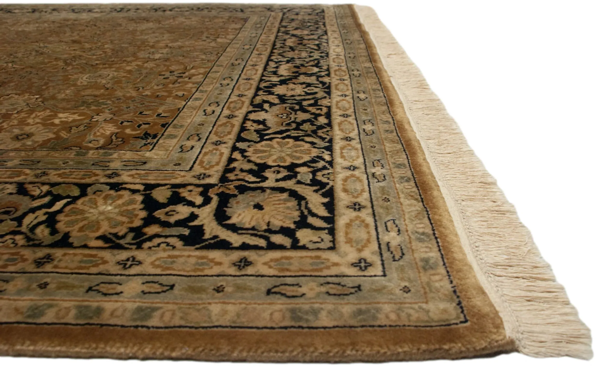 6x9 Vintage Indian Tabriz Design Carpet
