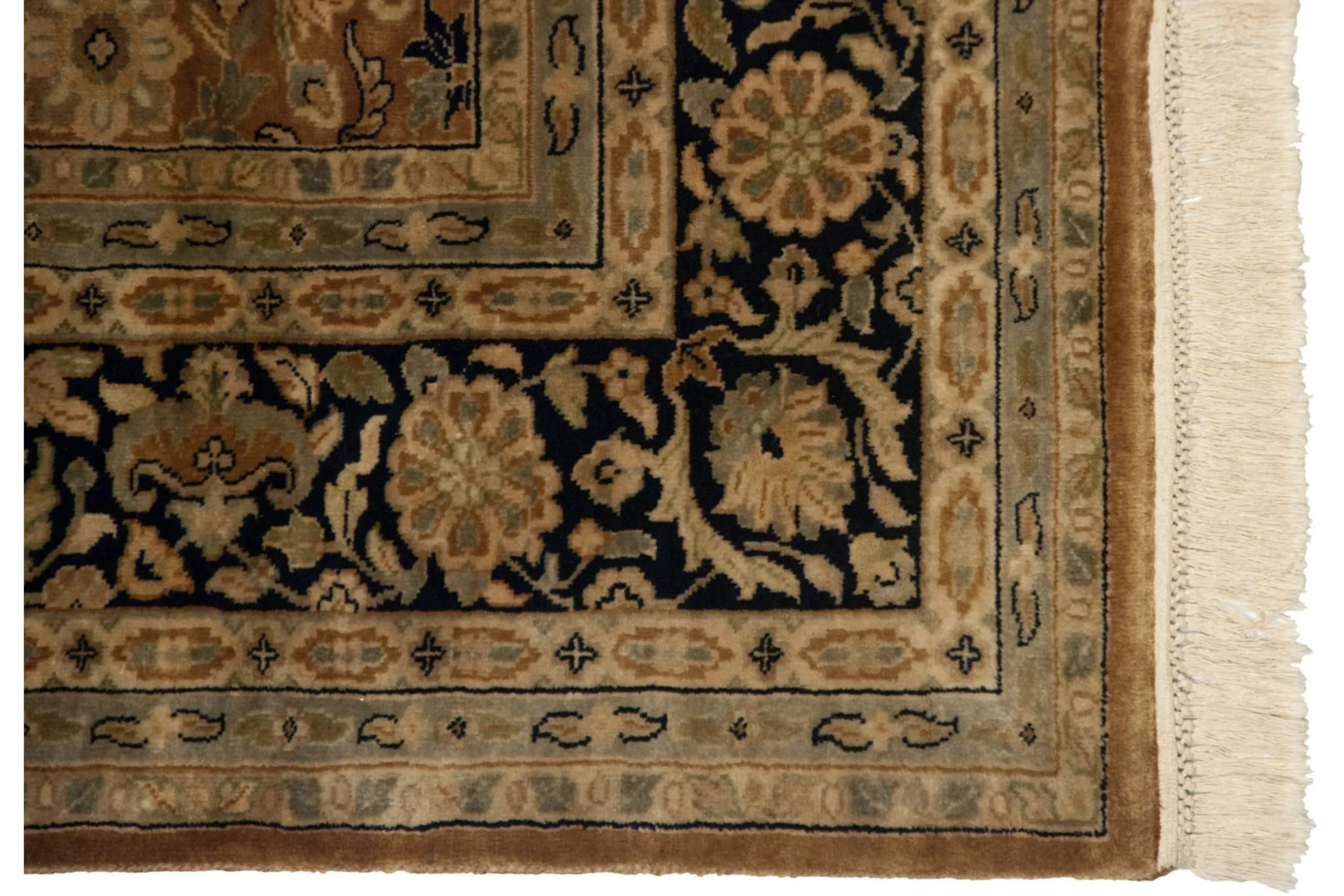 6x9 Vintage Indian Tabriz Design Carpet