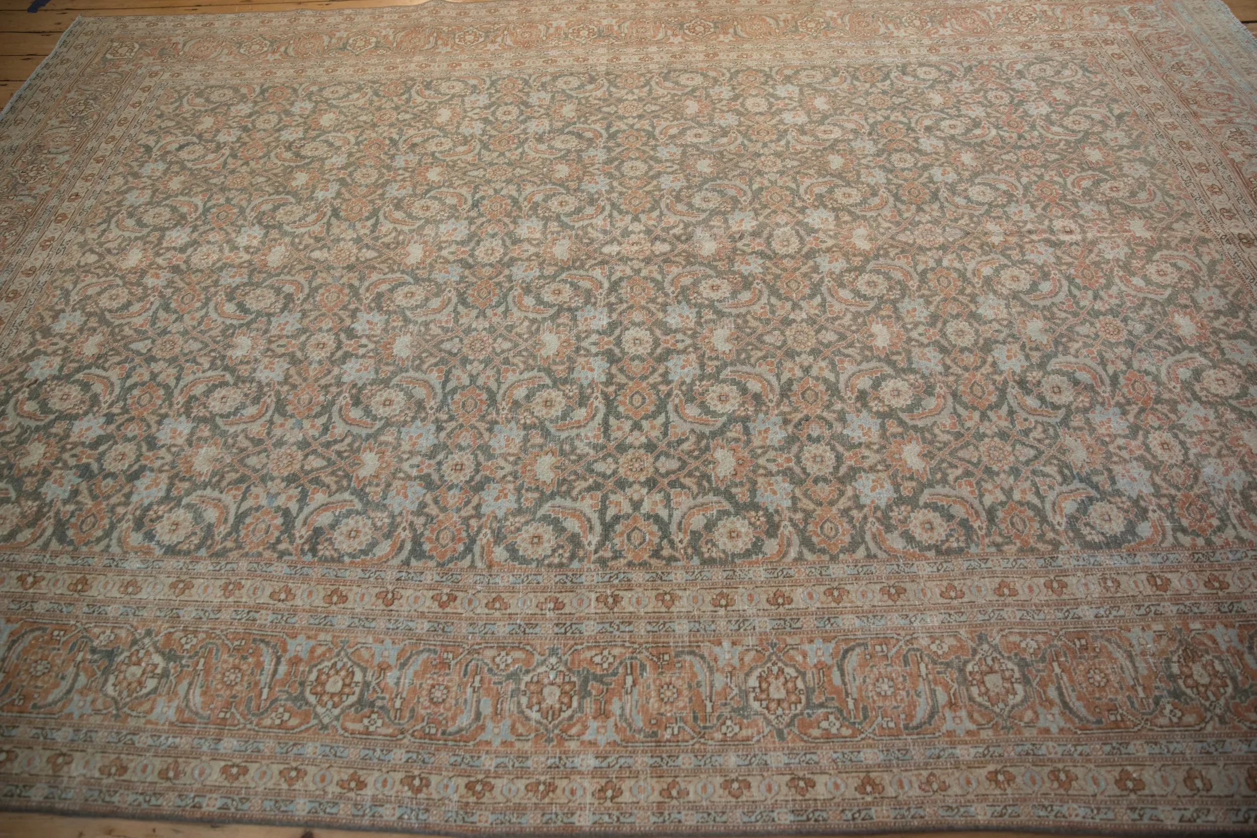 7.5x11 Vintage Distressed Tabriz Carpet