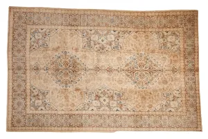 7x11 Vintage Distressed Tabriz Carpet