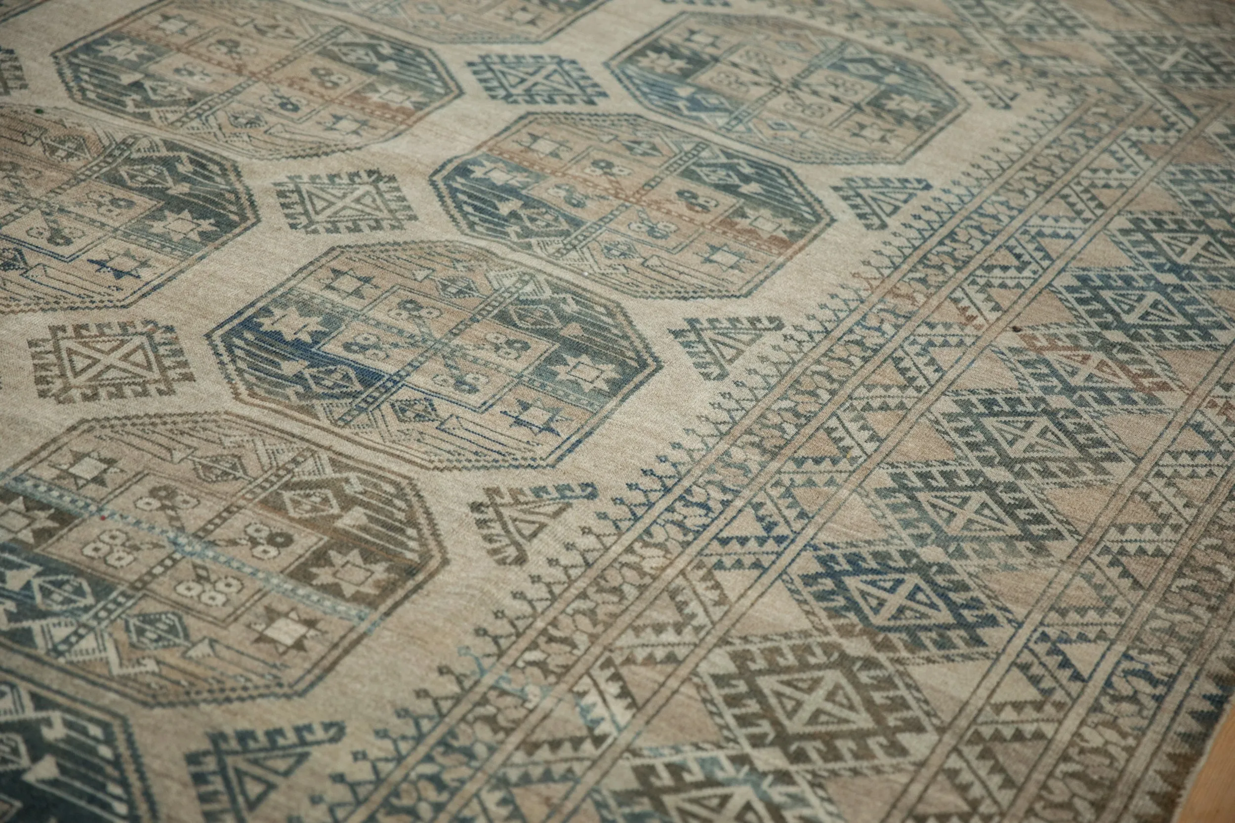 8.5x11.5 Vintage Distressed Ersari Carpet