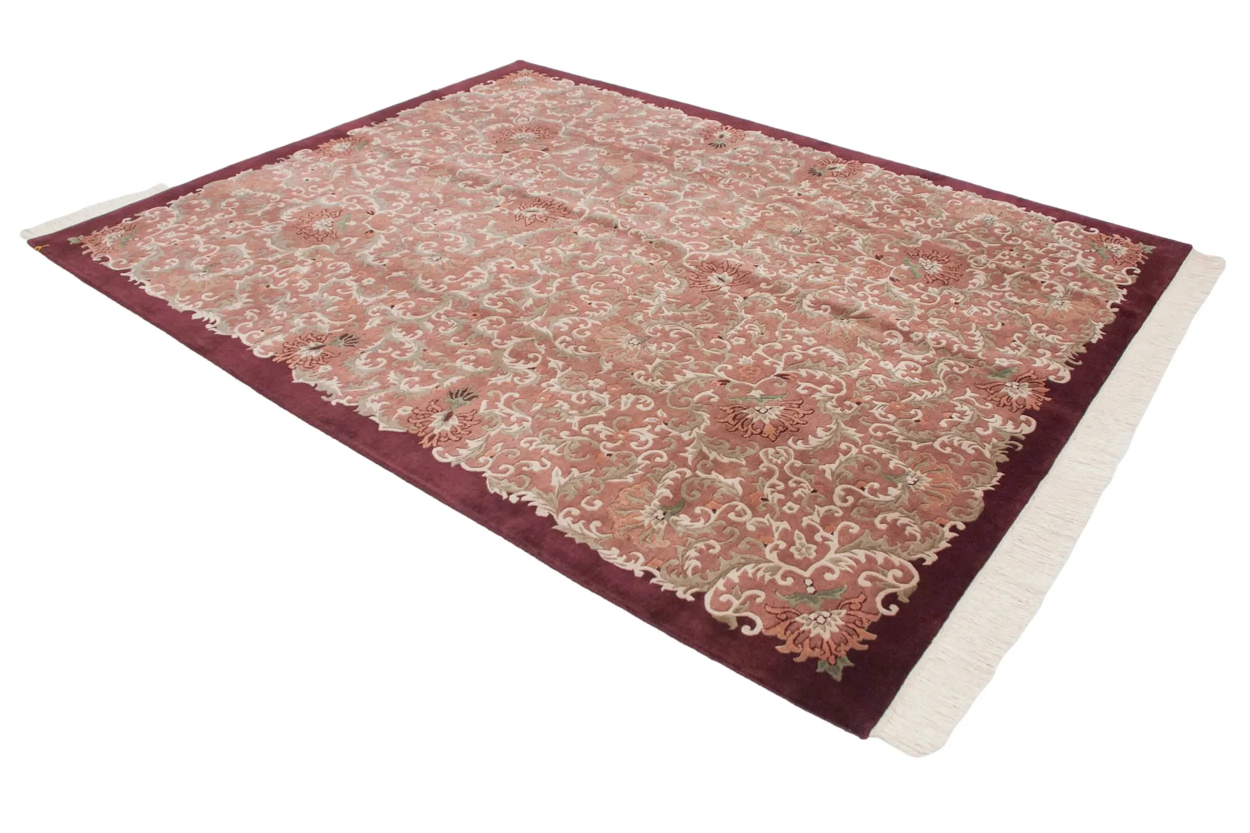 8x10.5 Vintage Contemporary Indian European Design Carpet