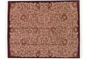 8x10.5 Vintage Contemporary Indian European Design Carpet