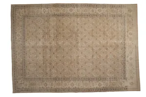 8x11.5 Vintage Distressed Tabriz Carpet