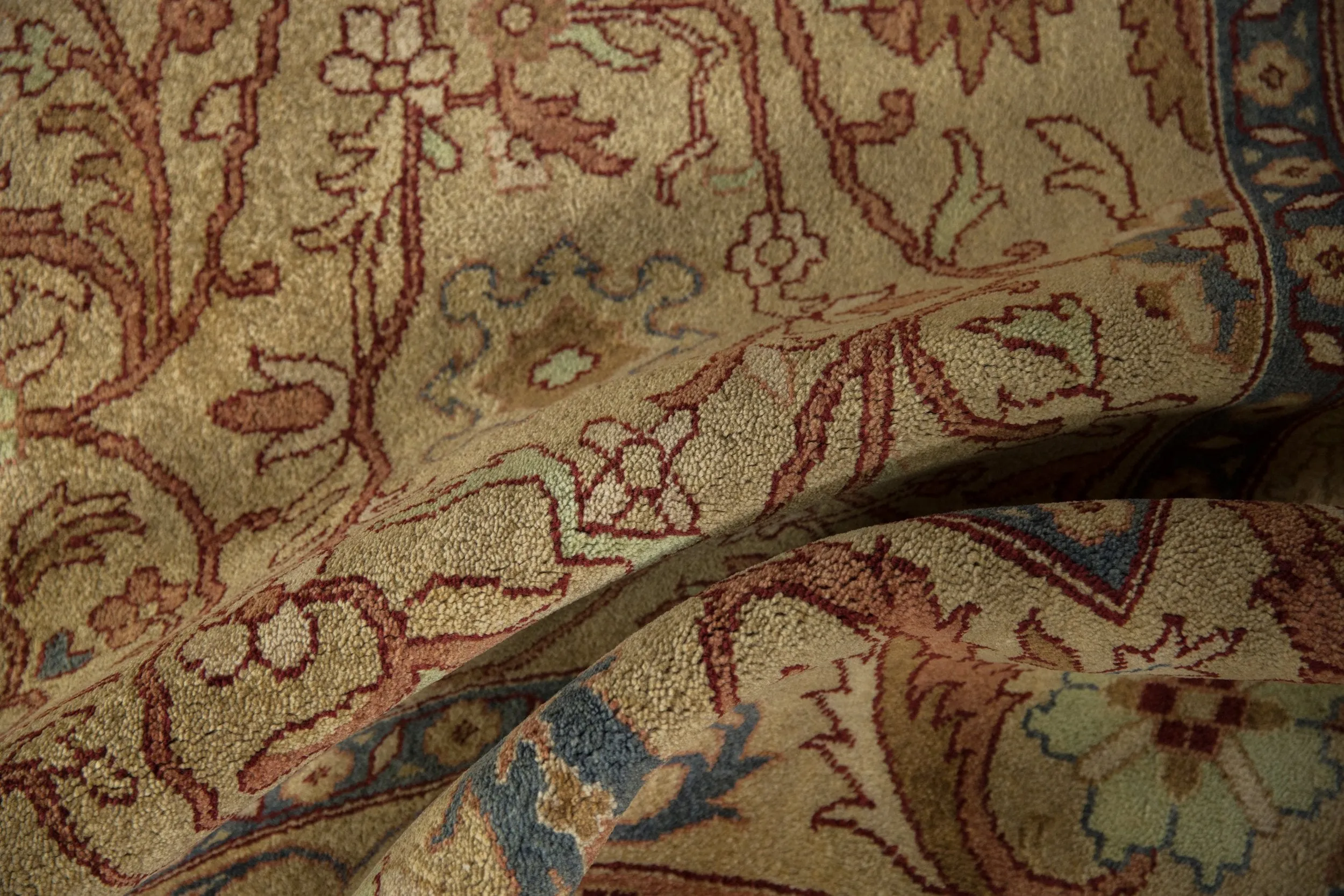 9x12 Vintage Indian Bijar Design Carpet
