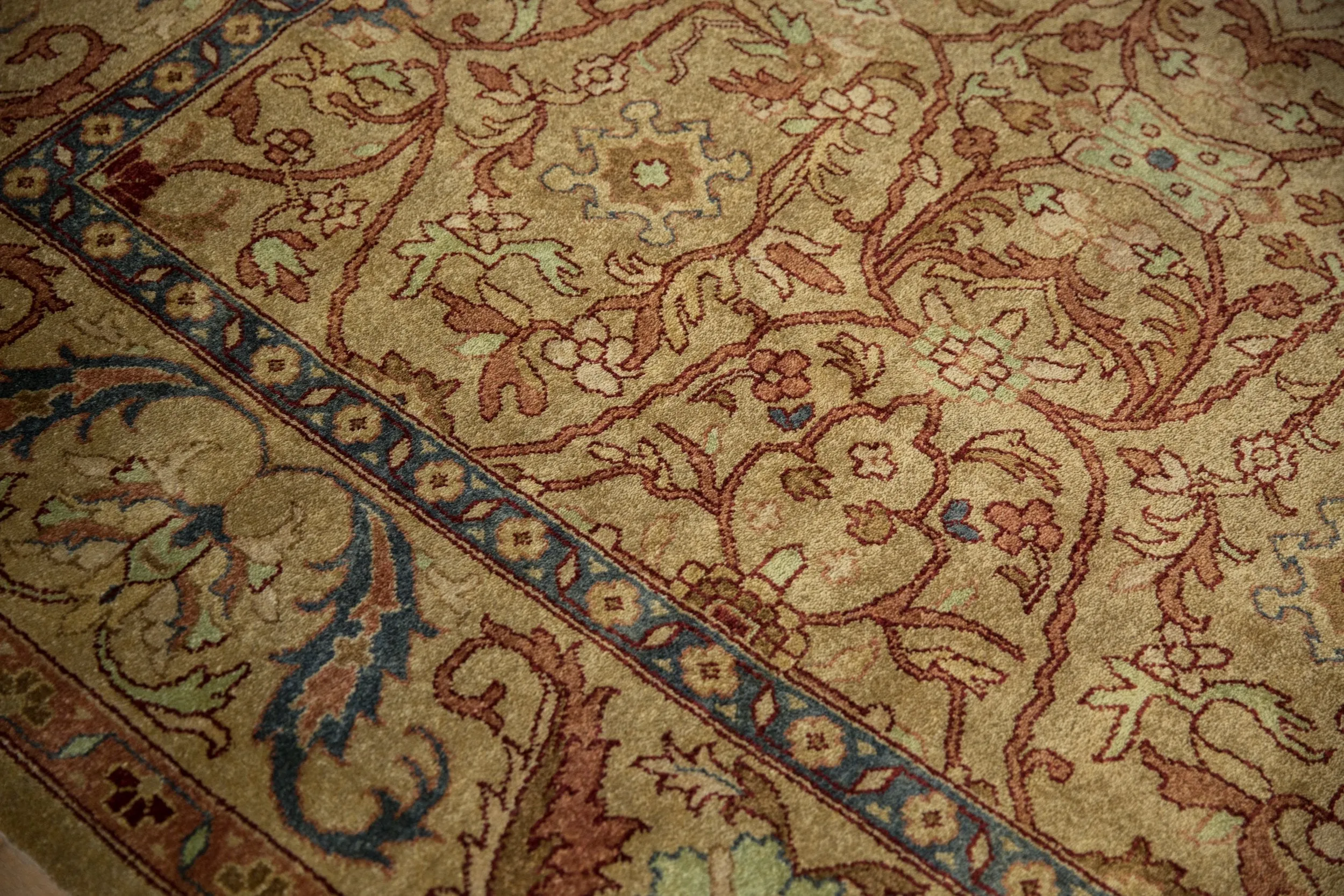 9x12 Vintage Indian Bijar Design Carpet