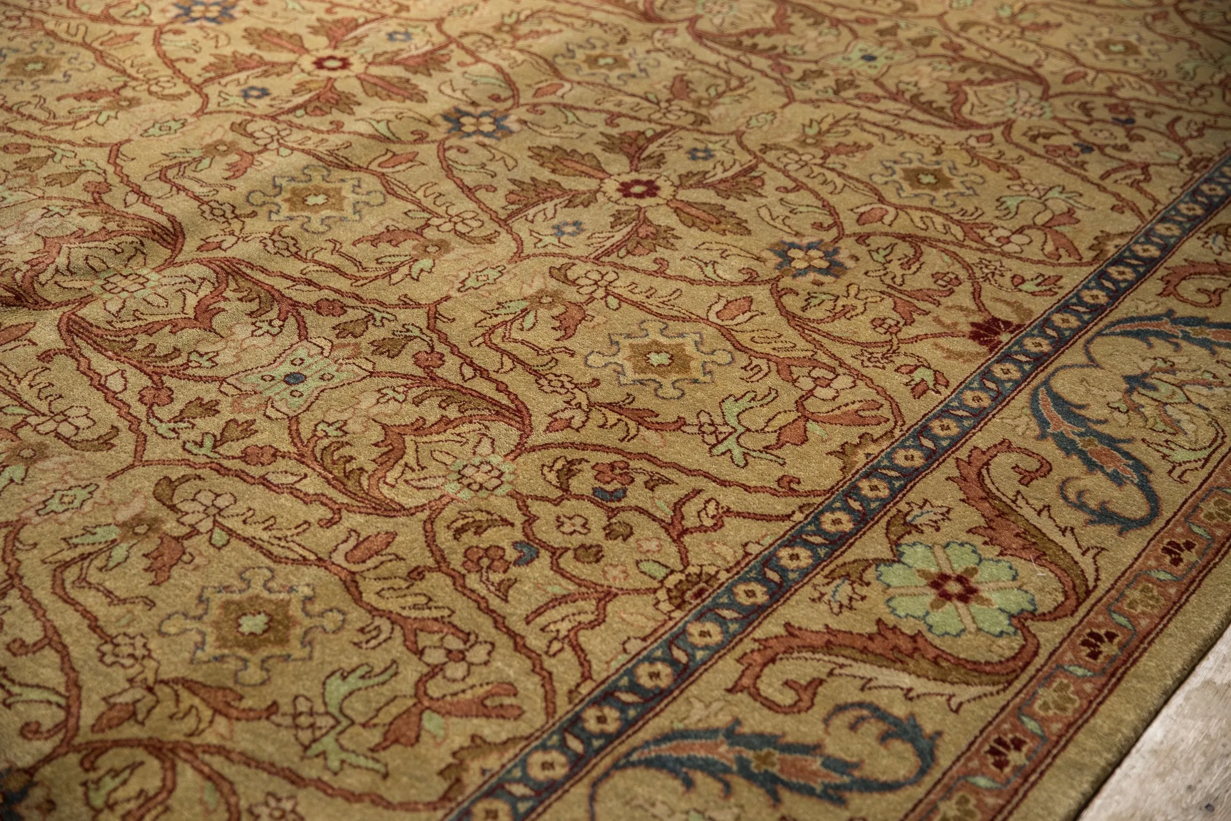 9x12 Vintage Indian Bijar Design Carpet