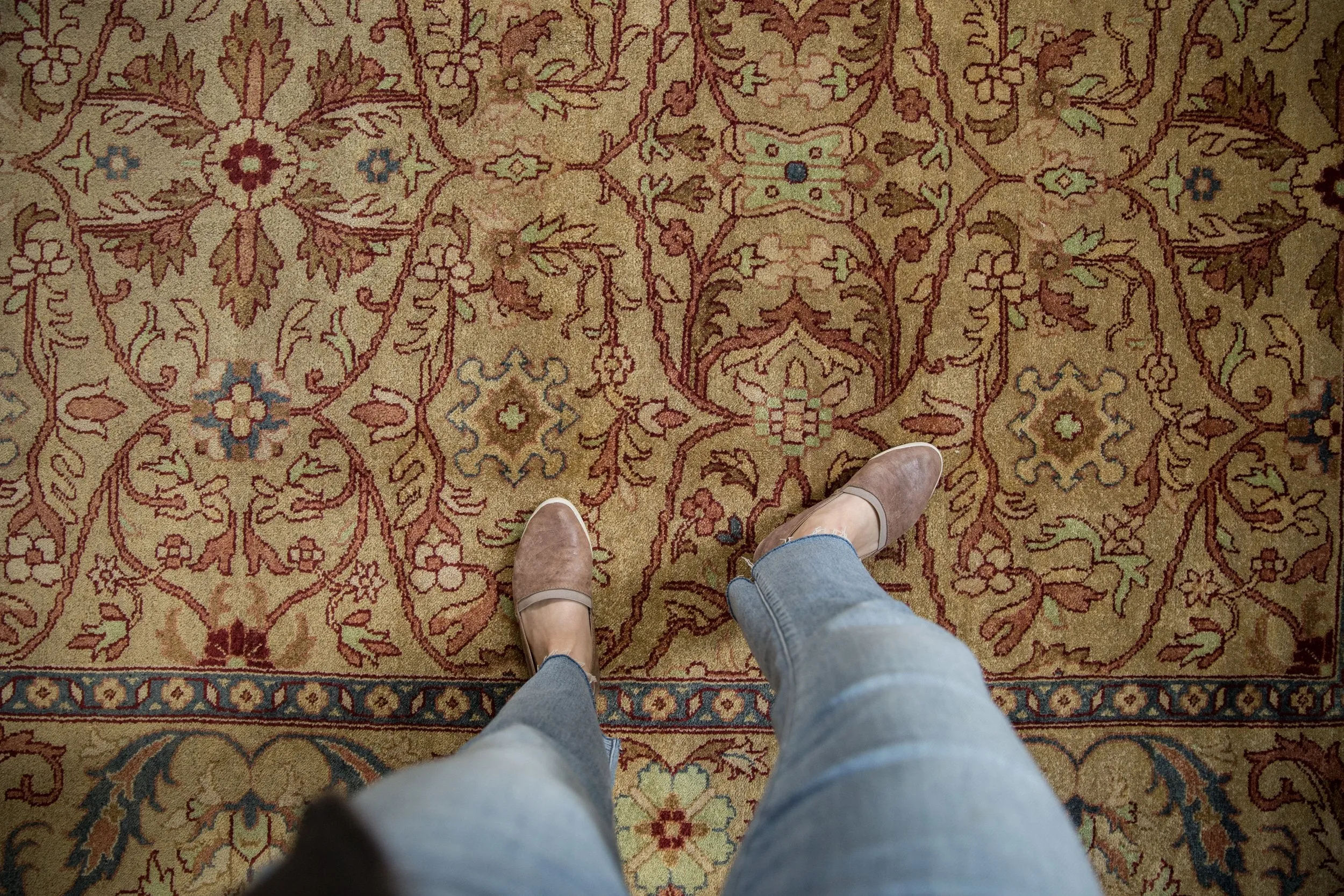 9x12 Vintage Indian Bijar Design Carpet