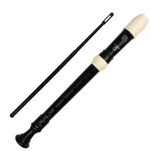 A-Star Descant Plastic Recorder - Brown & White