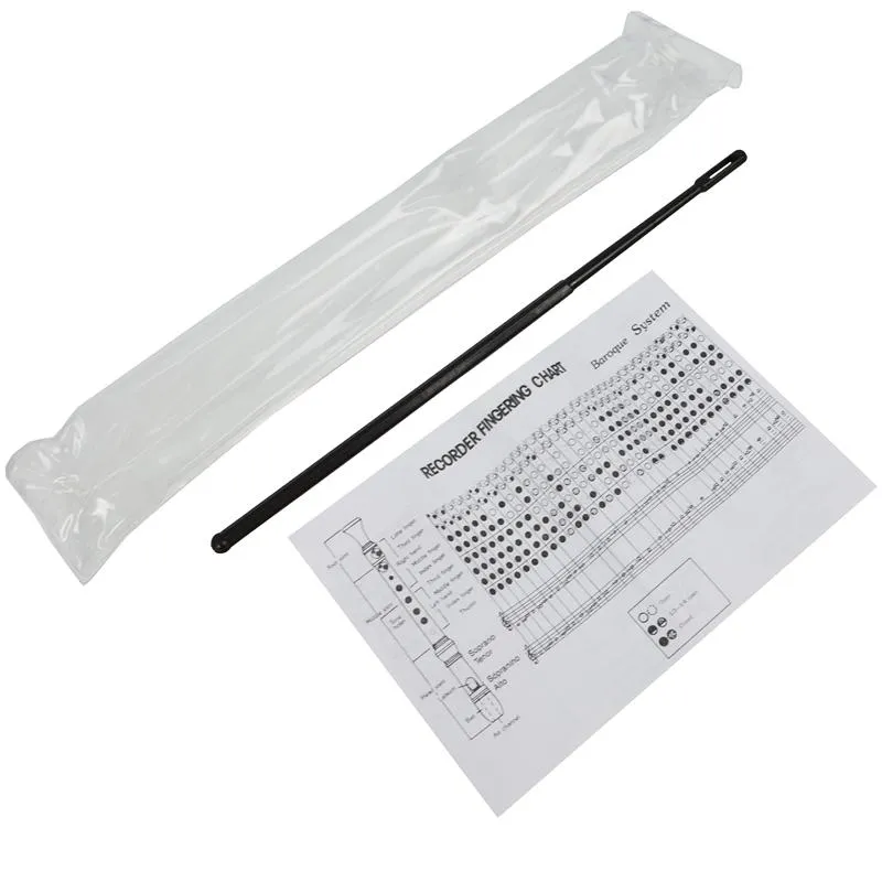 A-Star Descant Plastic Recorder - Brown & White