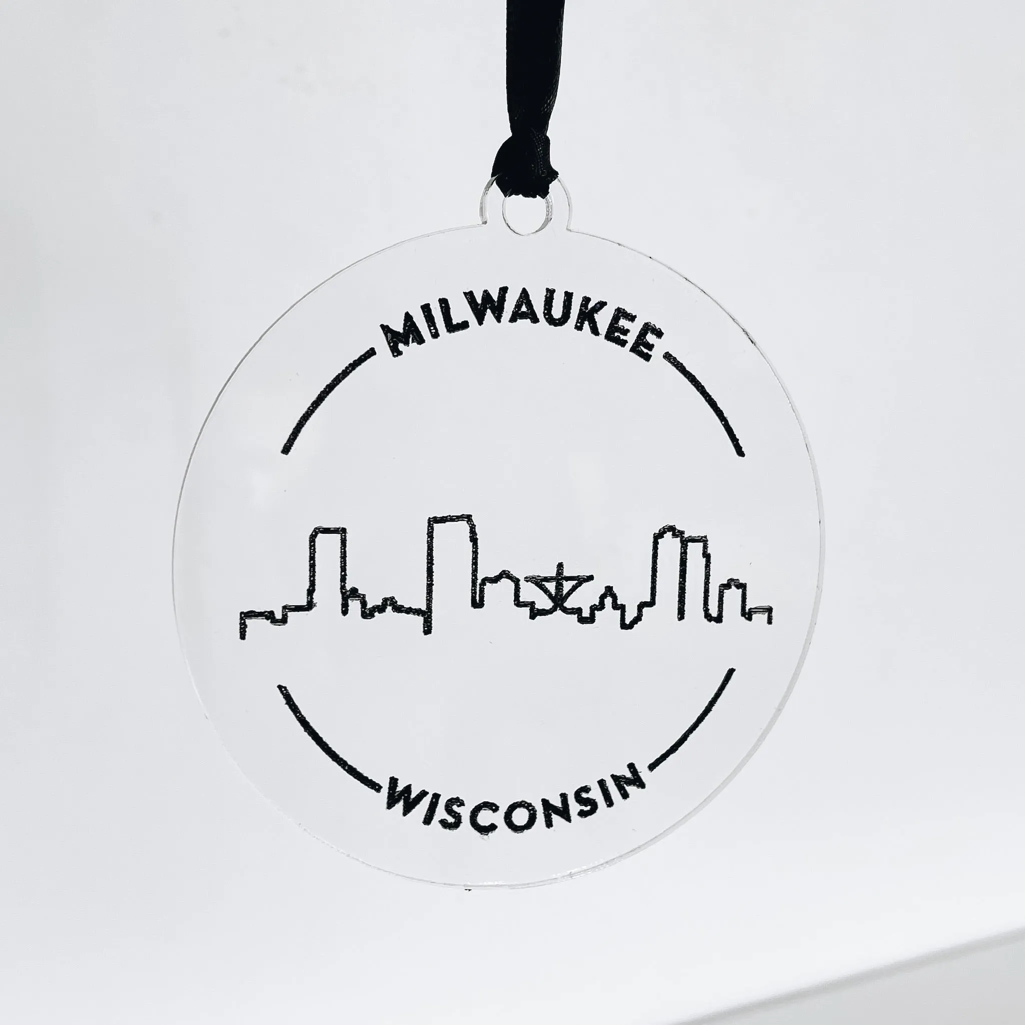 Acrylic City Coordinate Ornament