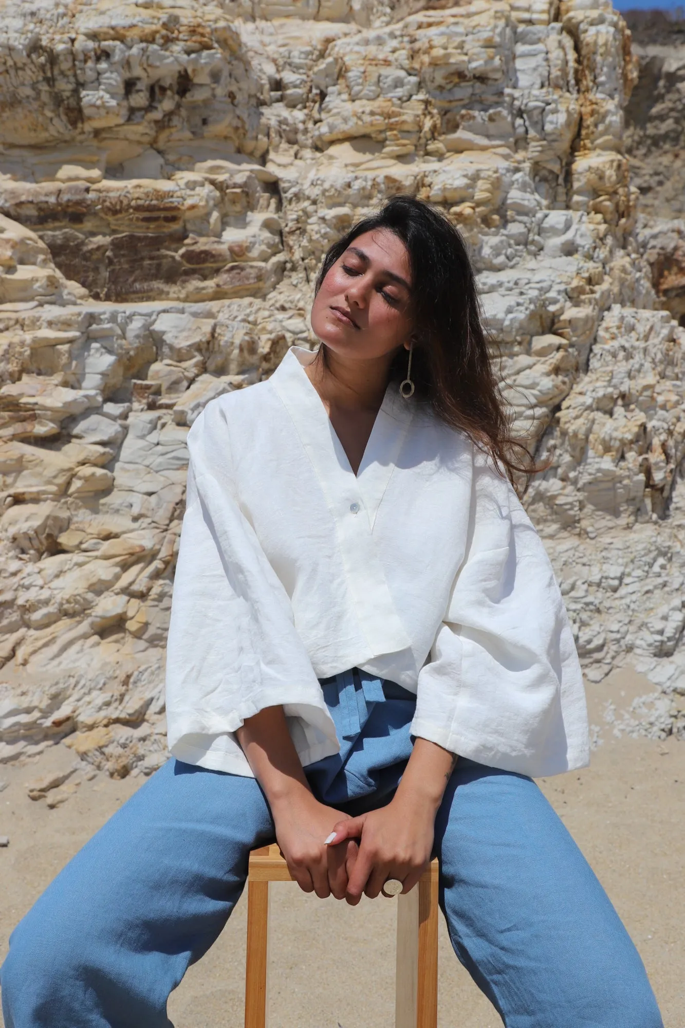 Adriana Linen Top