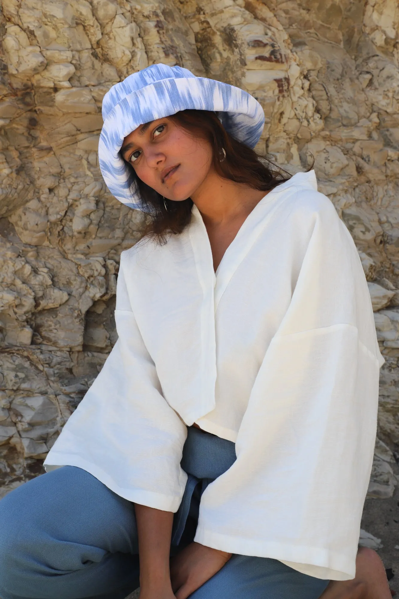 Adriana Linen Top