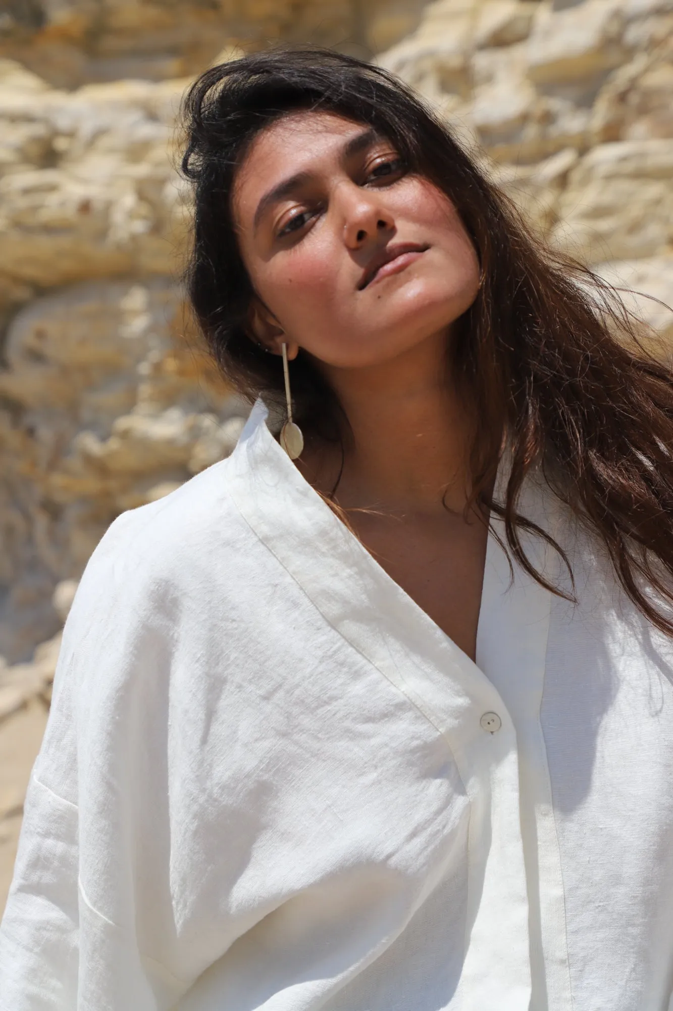 Adriana Linen Top