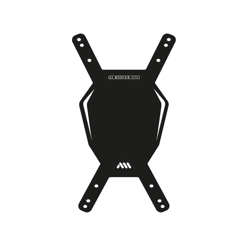 AMS NUMBER PLATE Black White