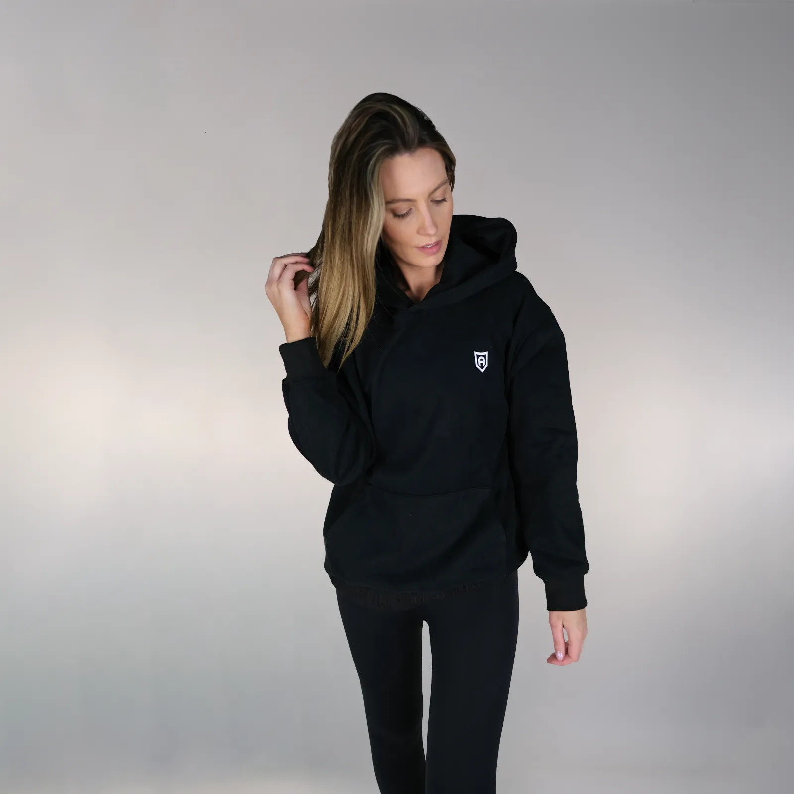 Apollo Unisex Oversized Hoodie - Black
