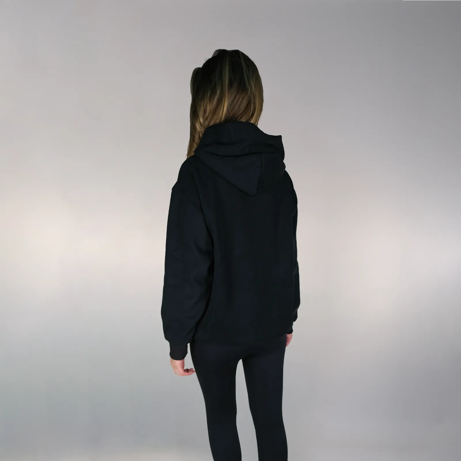 Apollo Unisex Oversized Hoodie - Black