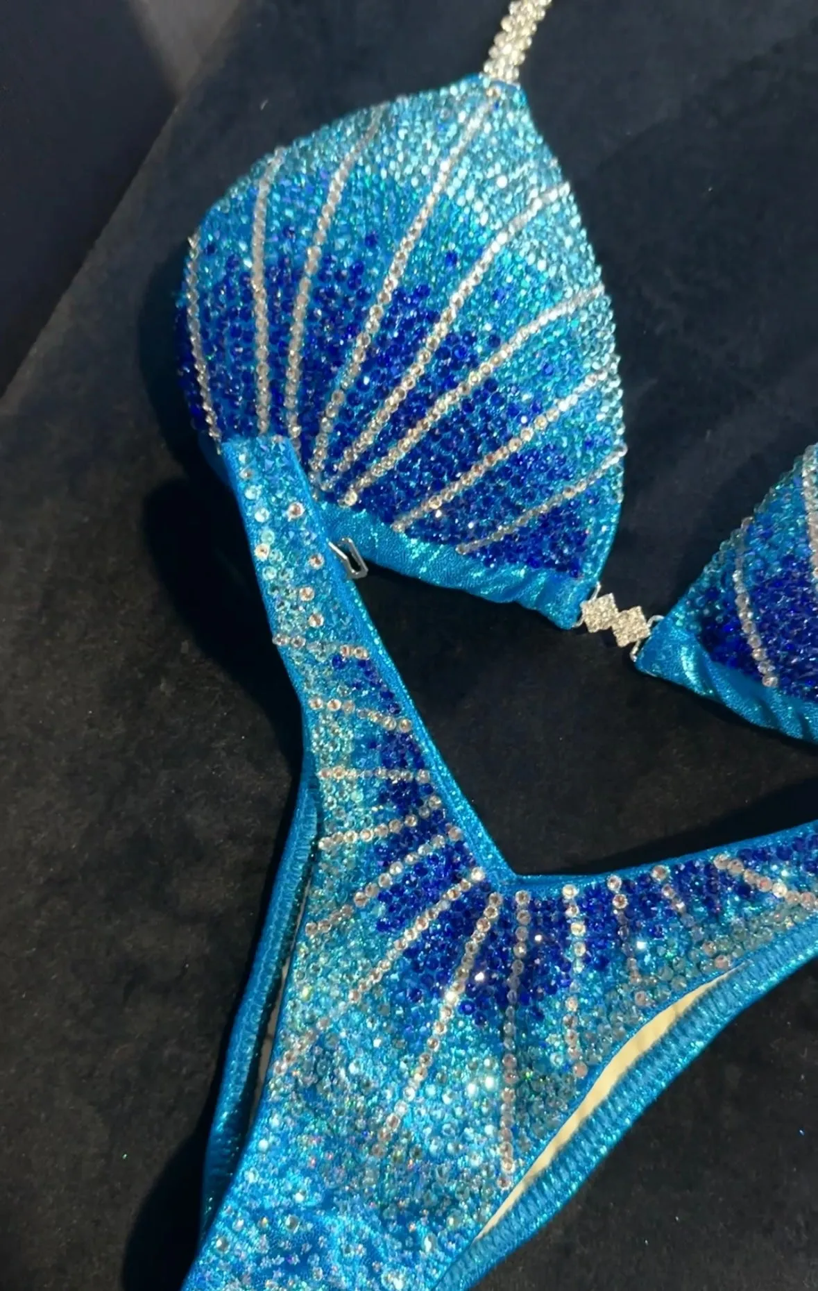 Aqua Wave Inspired Figure Competition Suit