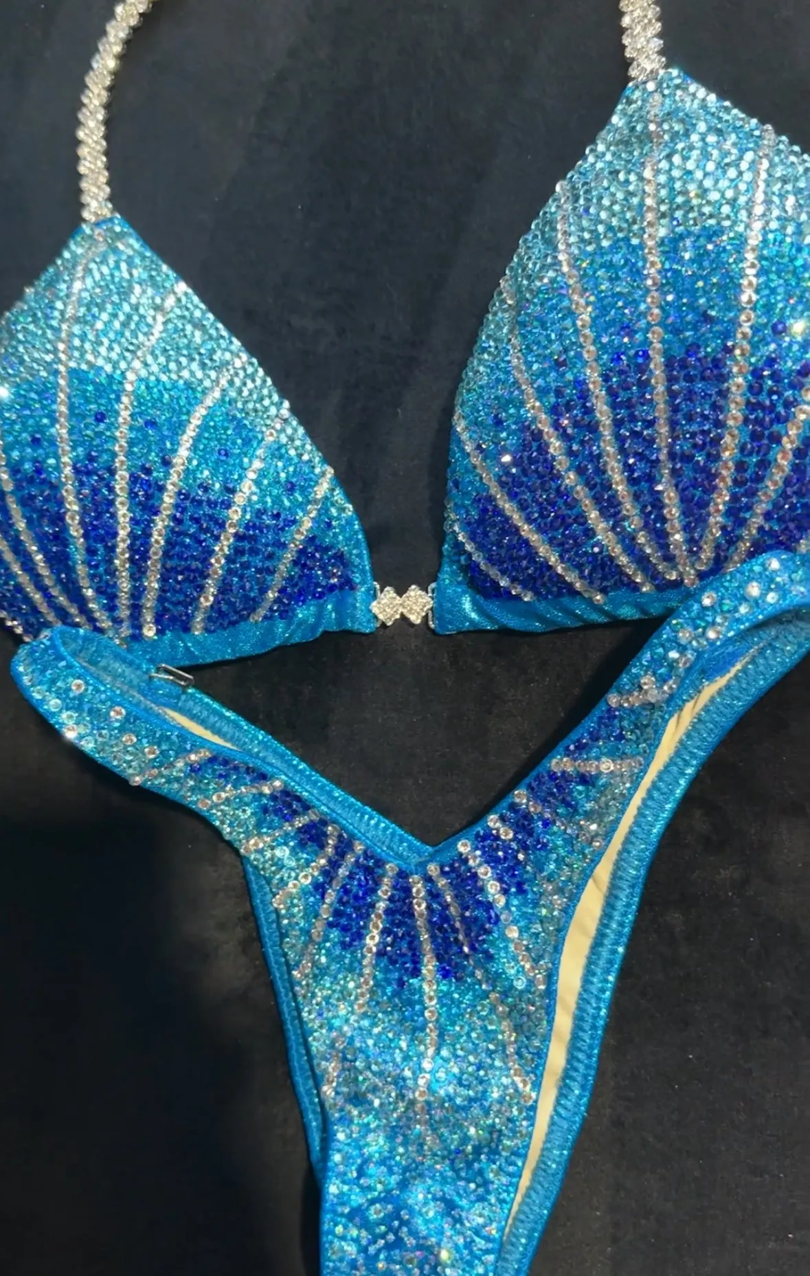 Aqua Wave Inspired Figure Competition Suit