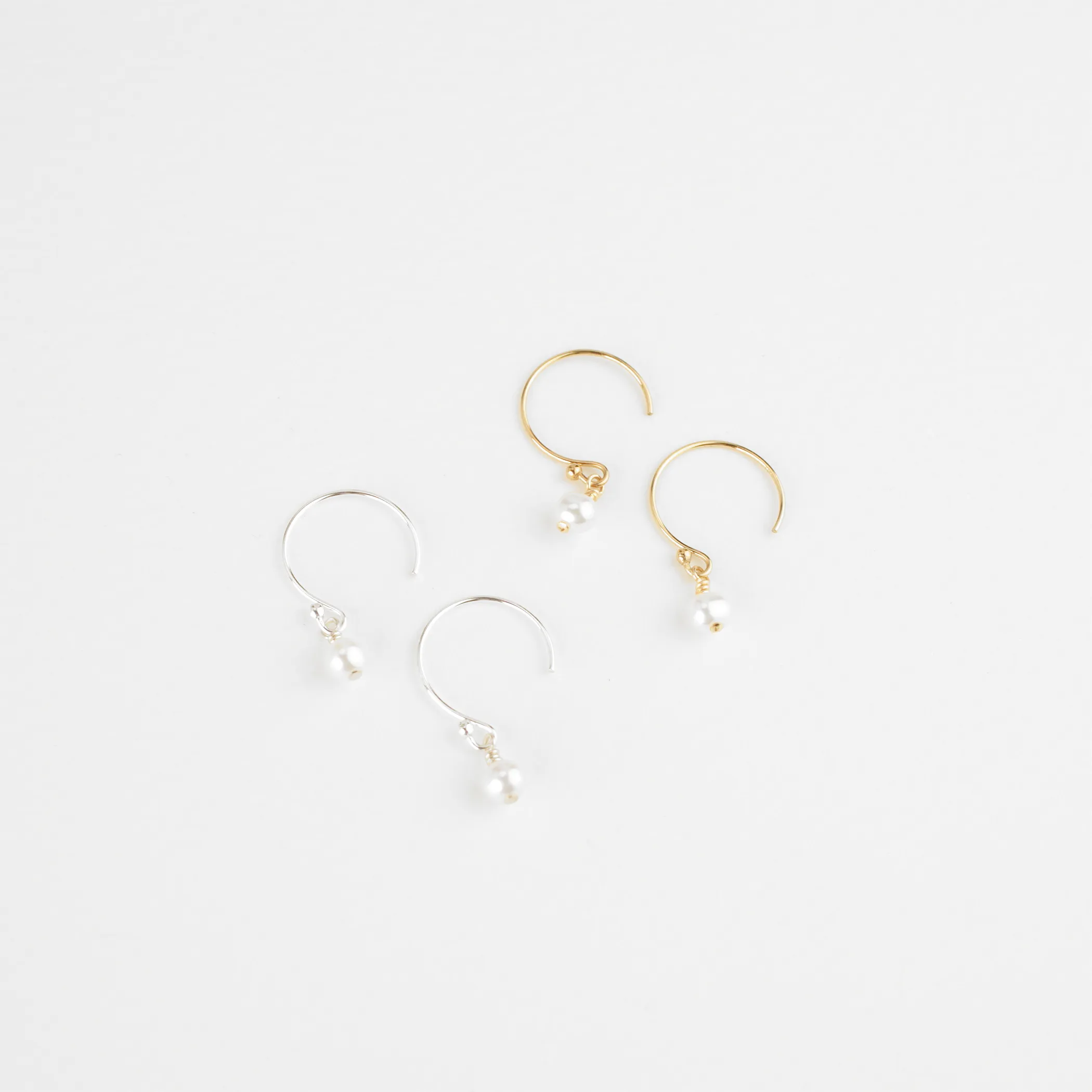 Aura Pearl Hoops